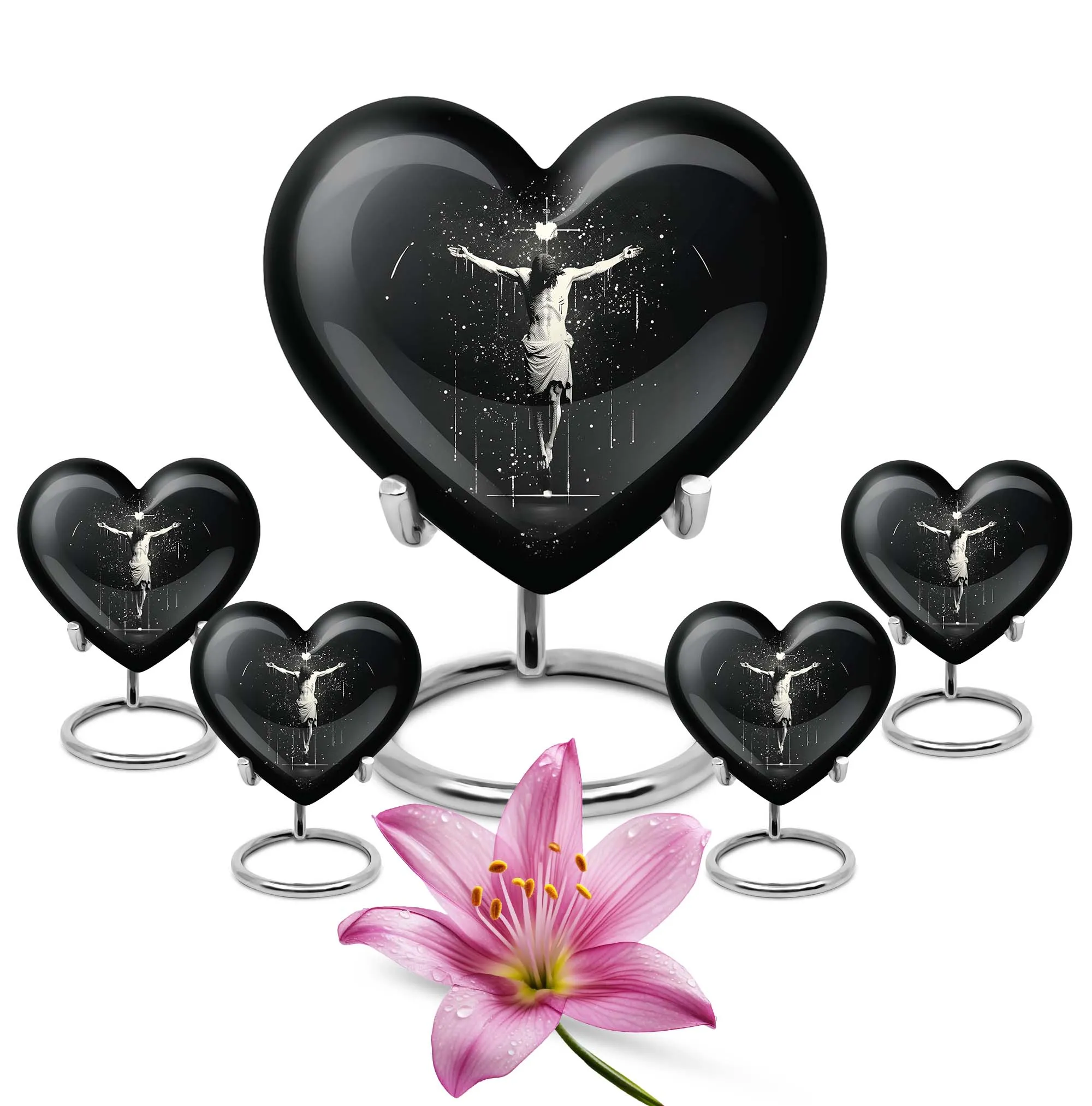 Cross Urn - Classy Funeral Urn for Women Embracing Memorable Life
