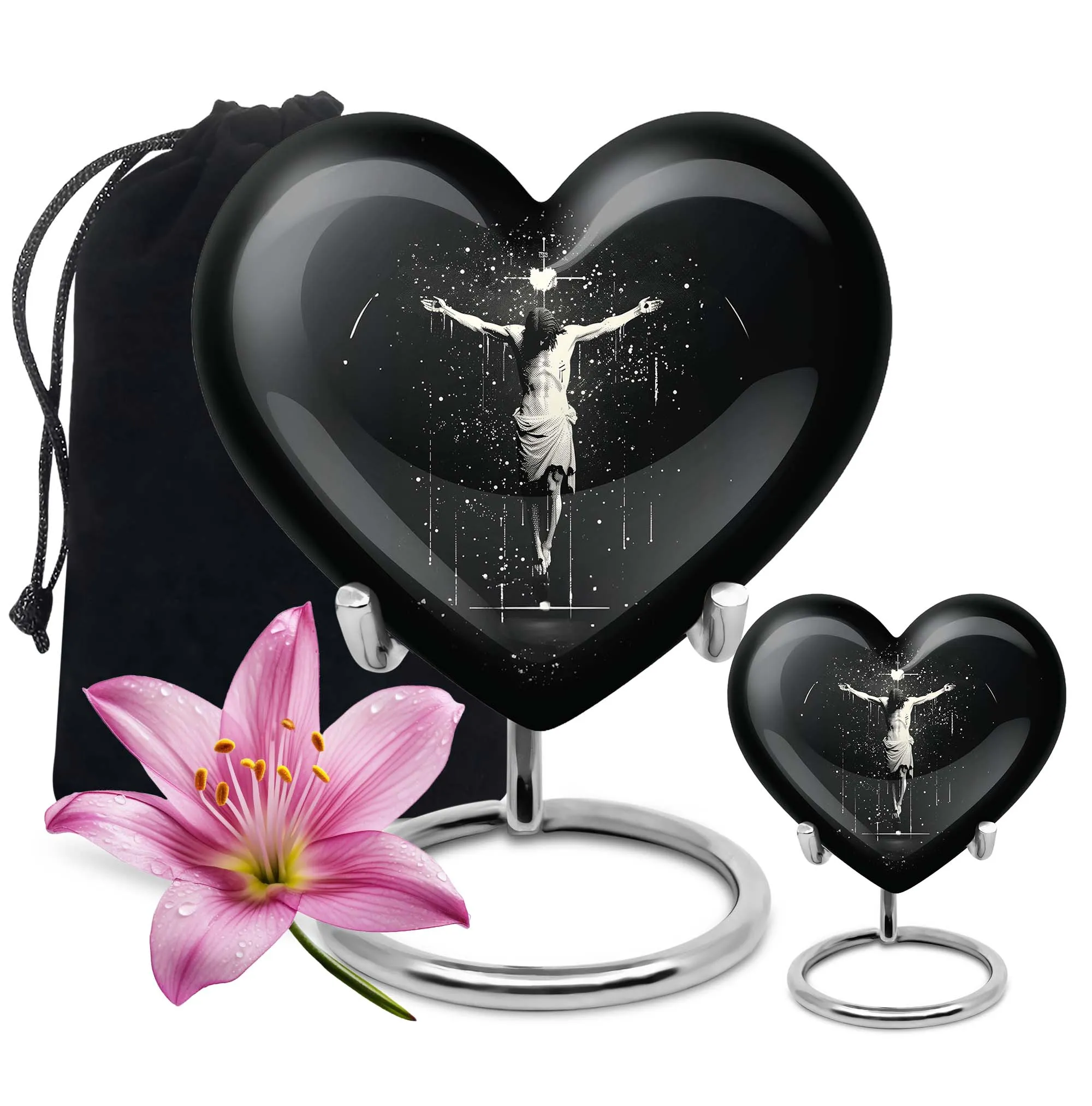 Cross Urn - Classy Funeral Urn for Women Embracing Memorable Life