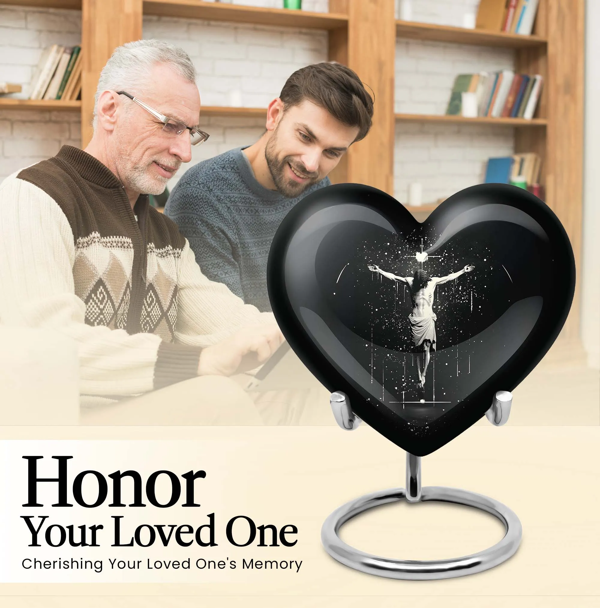 Cross Urn - Classy Funeral Urn for Women Embracing Memorable Life