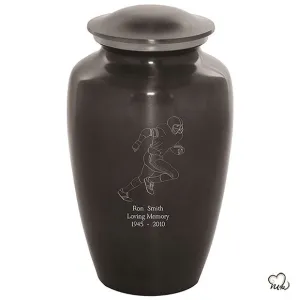 Custom Engraved Rugby Cremation Urn