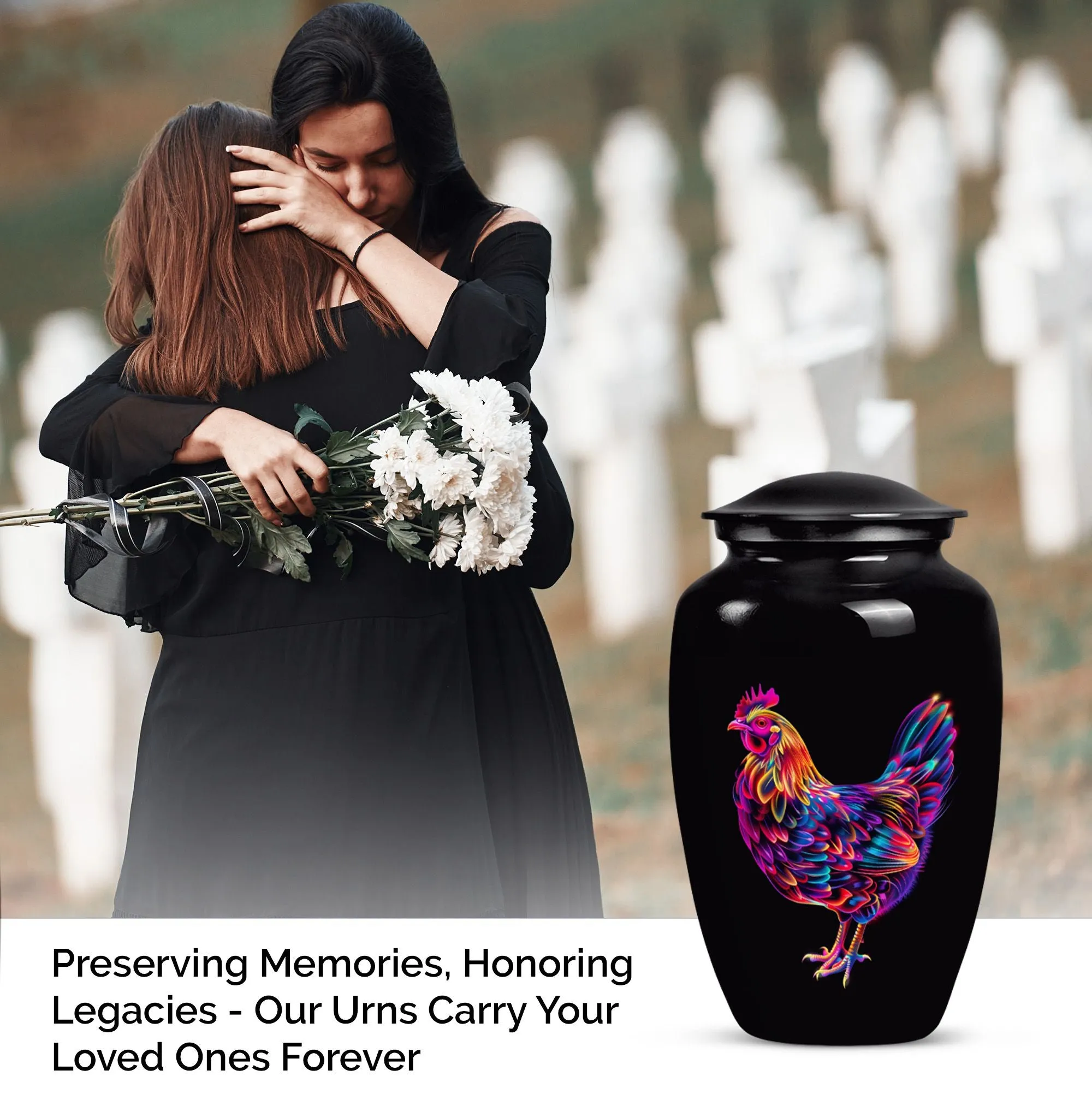Customizable Memorial Chicken Urn for Optimal Ethereal