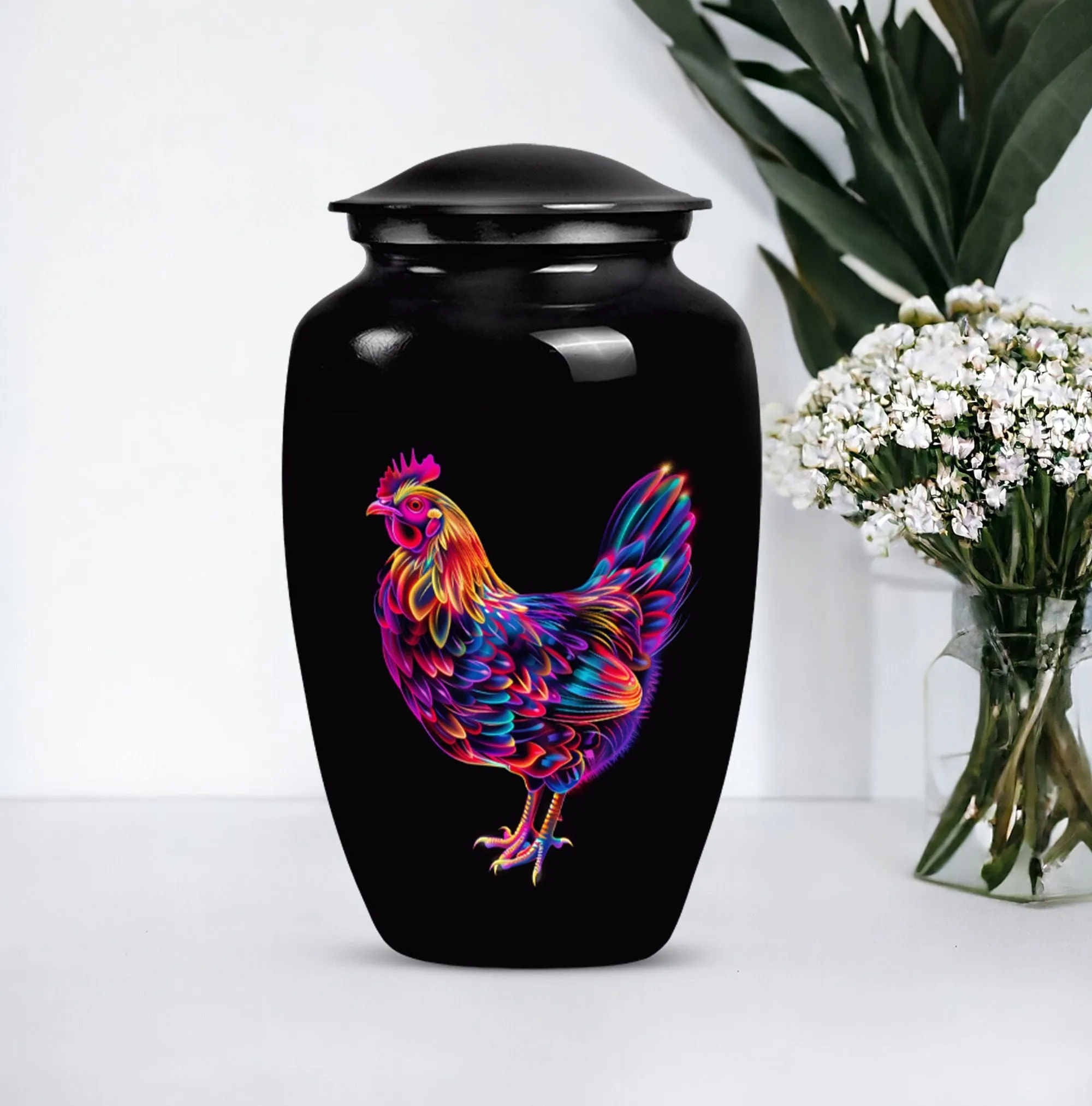 Customizable Memorial Chicken Urn for Optimal Ethereal