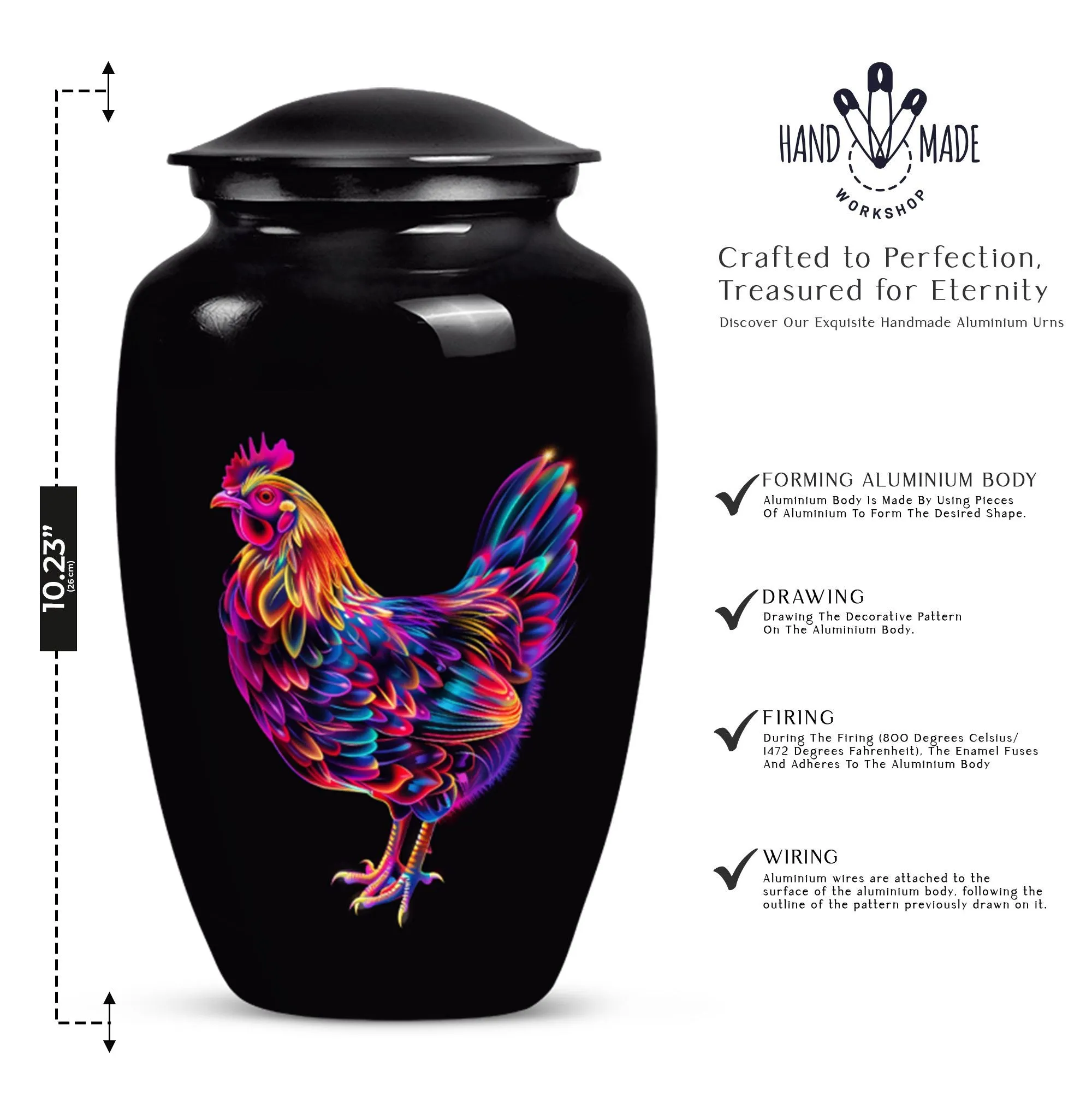 Customizable Memorial Chicken Urn for Optimal Ethereal