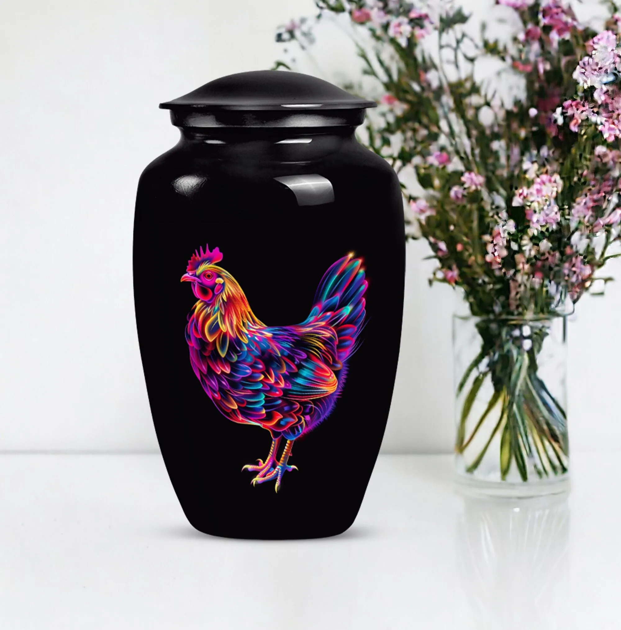 Customizable Memorial Chicken Urn for Optimal Ethereal