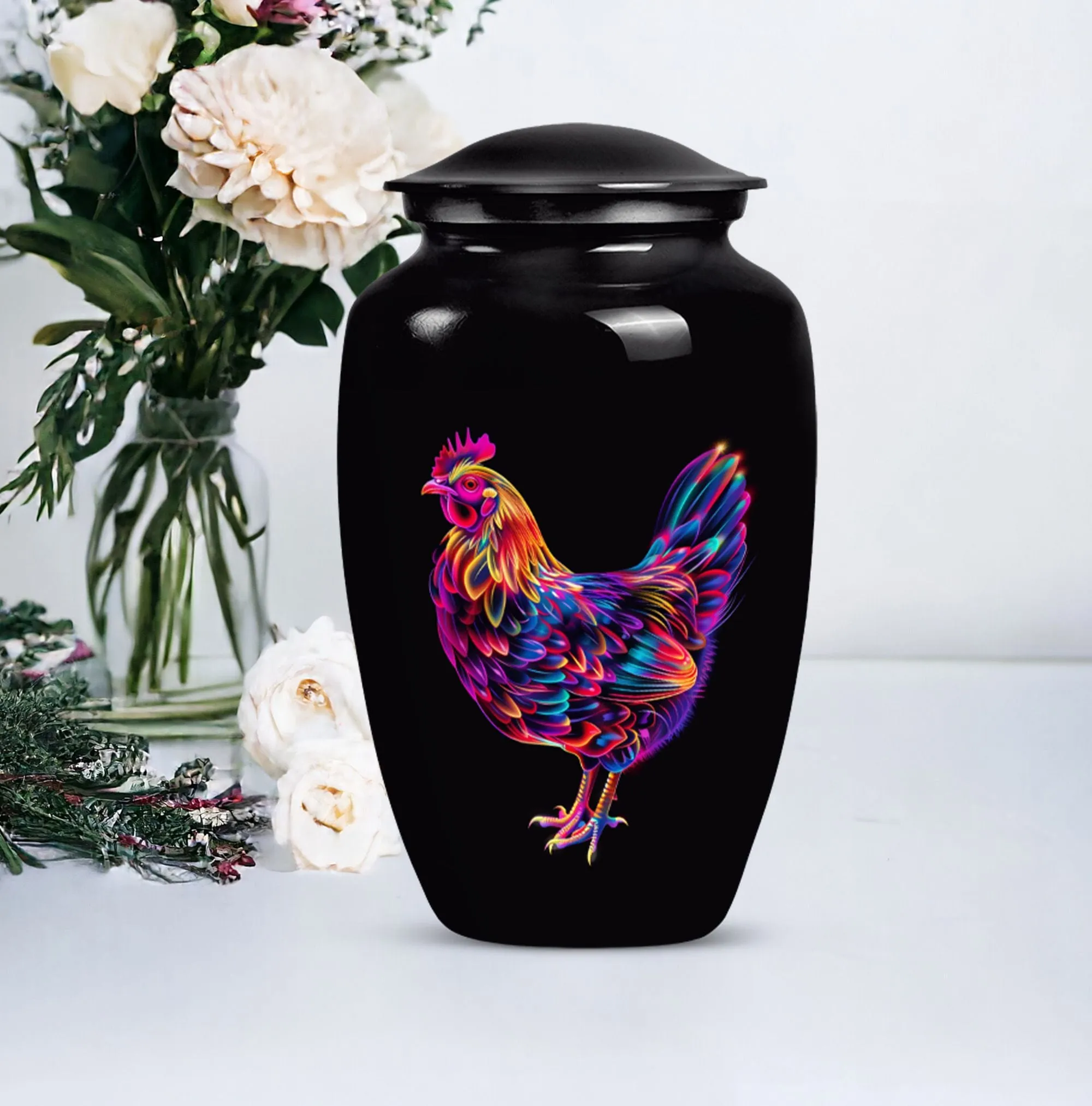 Customizable Memorial Chicken Urn for Optimal Ethereal