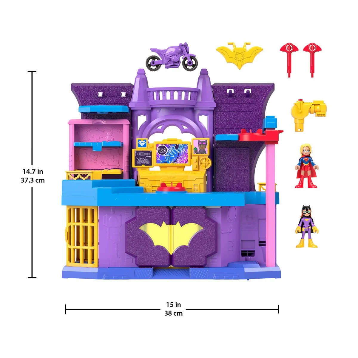 DC Comics FPHWD51 Super Friends Imaginext Batgirl Hero Hideout Playset