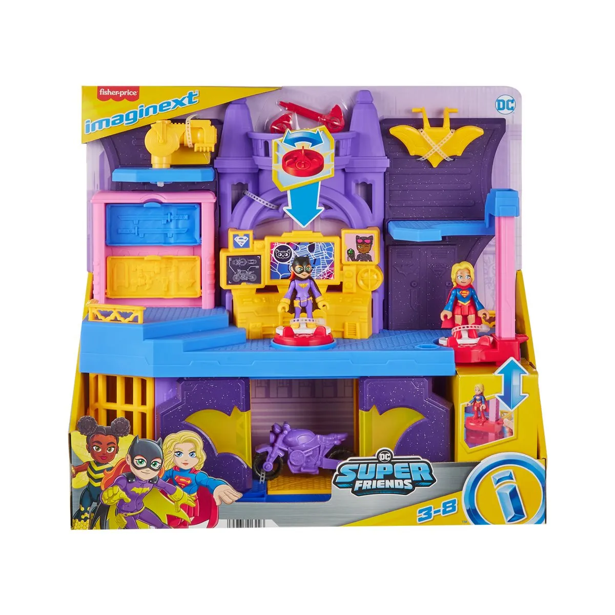 DC Comics FPHWD51 Super Friends Imaginext Batgirl Hero Hideout Playset