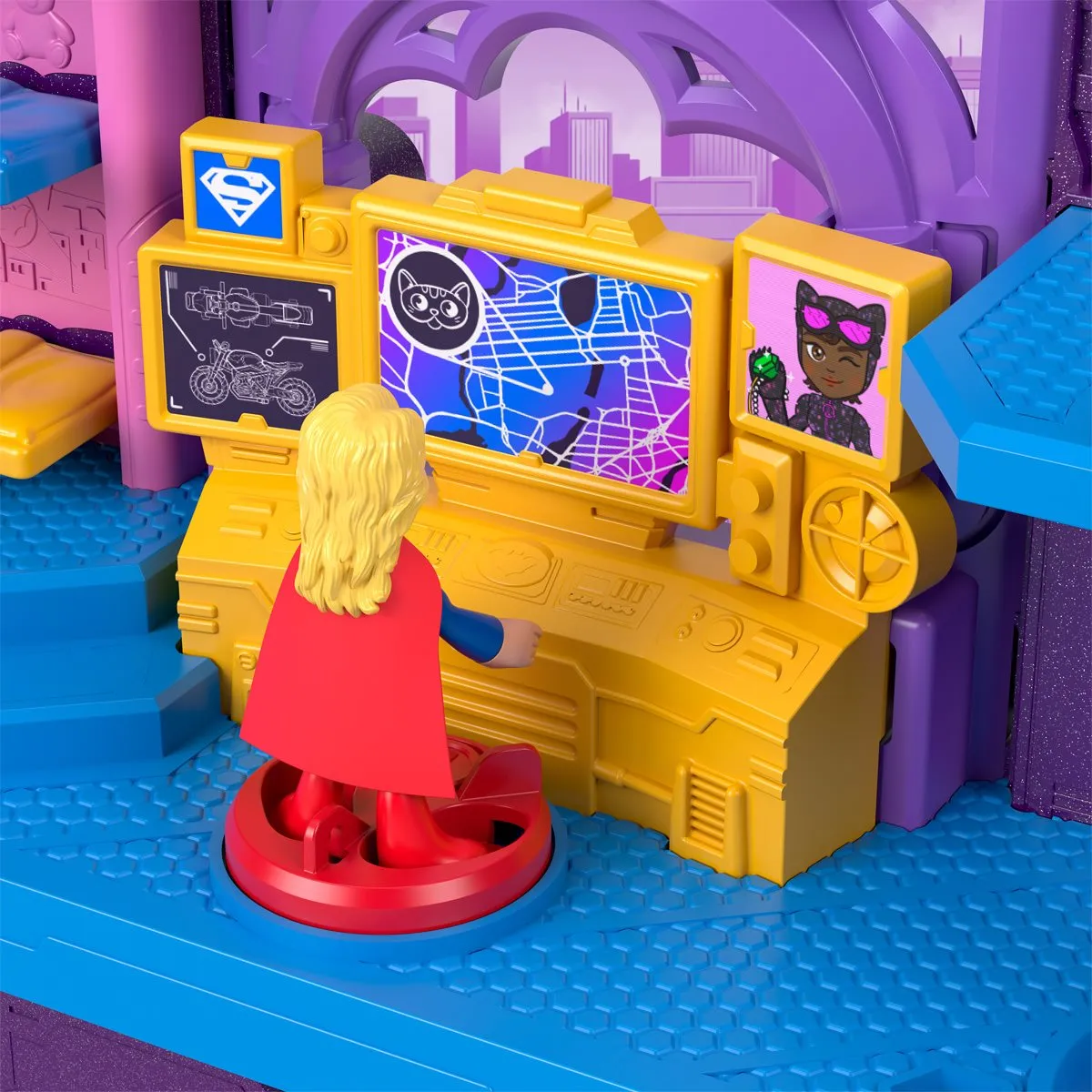 DC Comics FPHWD51 Super Friends Imaginext Batgirl Hero Hideout Playset
