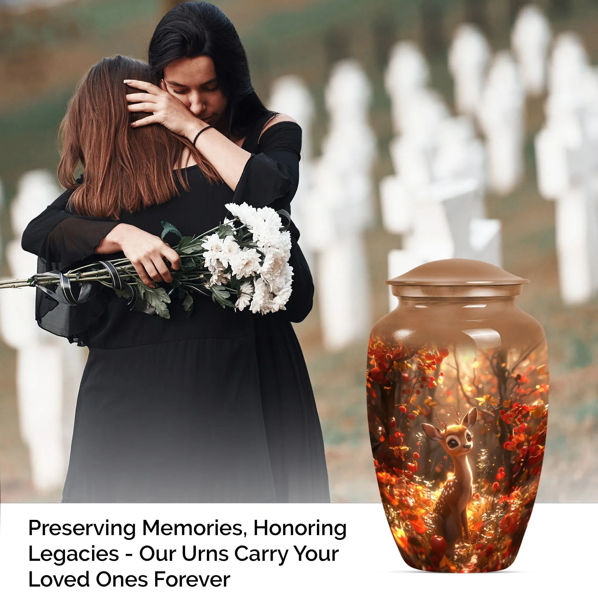Deer Cremation Keepsake: Unforgettable Memorial Human Urn