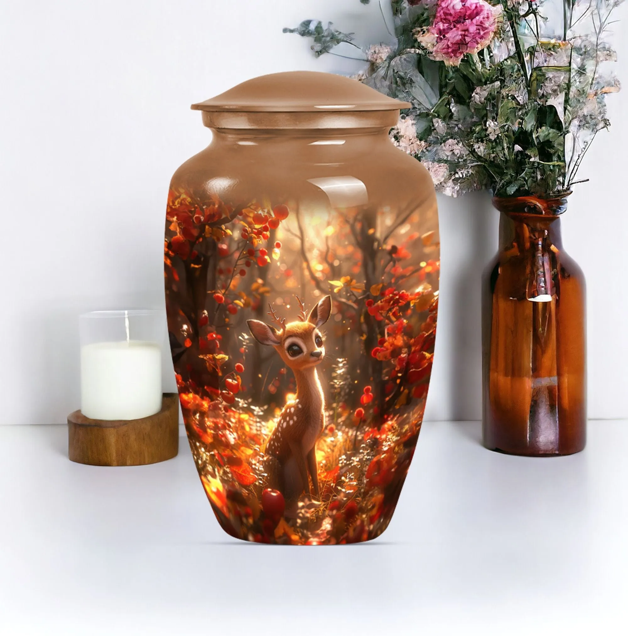 Deer Cremation Keepsake: Unforgettable Memorial Human Urn