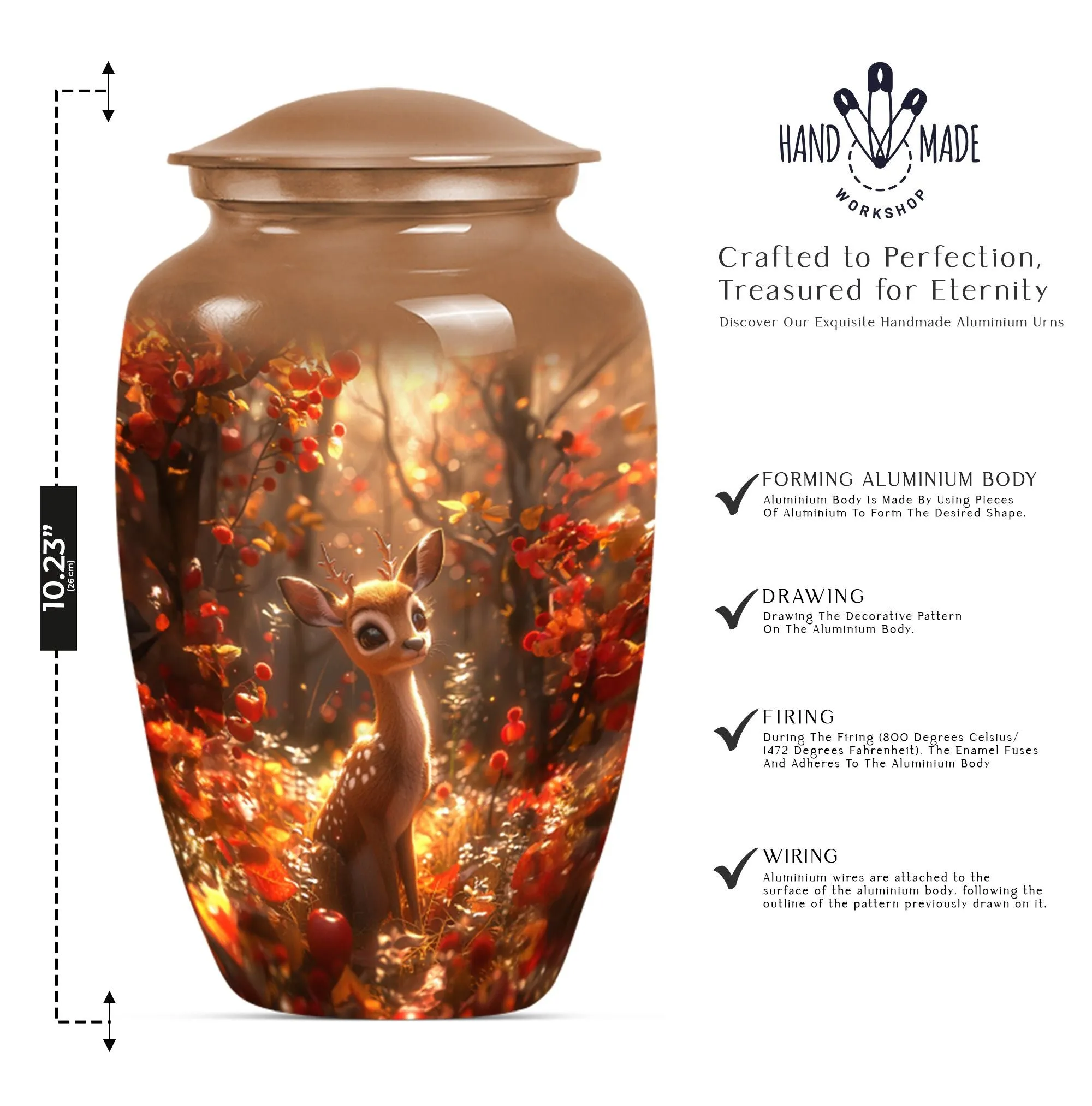 Deer Cremation Keepsake: Unforgettable Memorial Human Urn