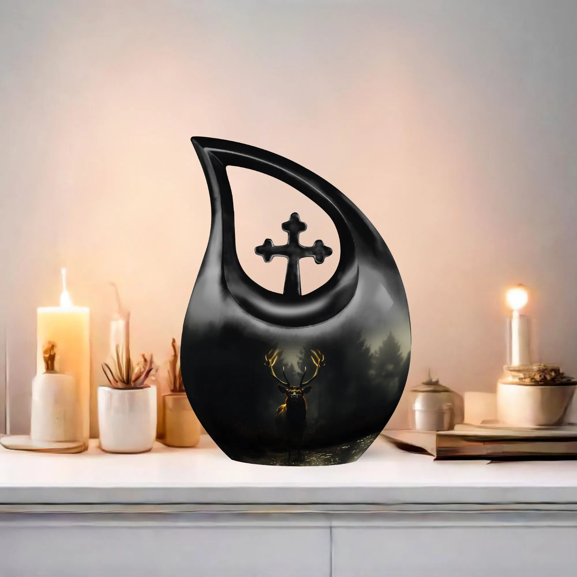 Deer Cremation Urn : Affordable Cremation Urn For Human Ashes
