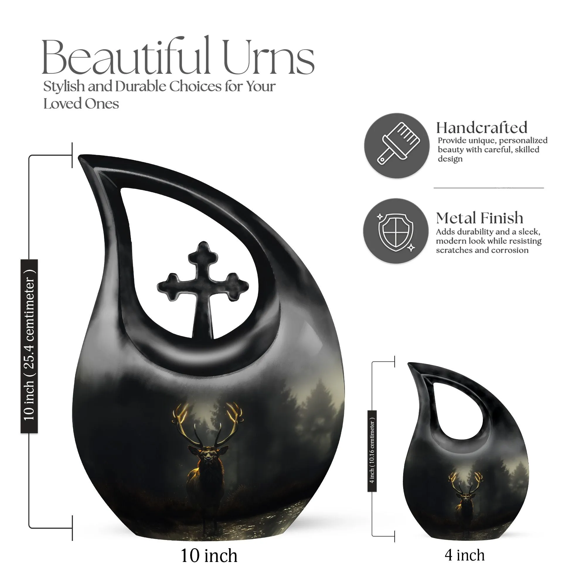 Deer Cremation Urn : Affordable Cremation Urn For Human Ashes