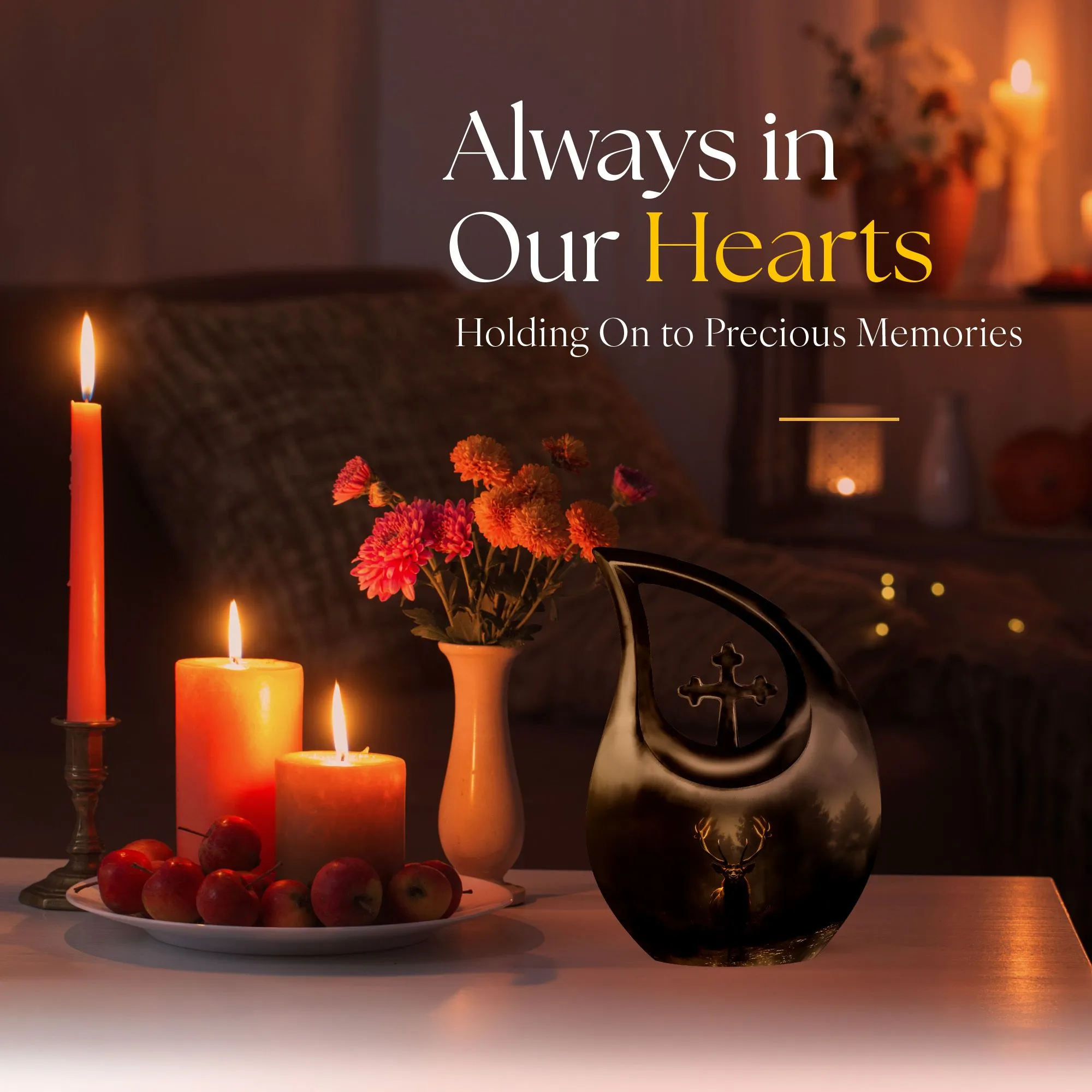 Deer Cremation Urn : Affordable Cremation Urn For Human Ashes