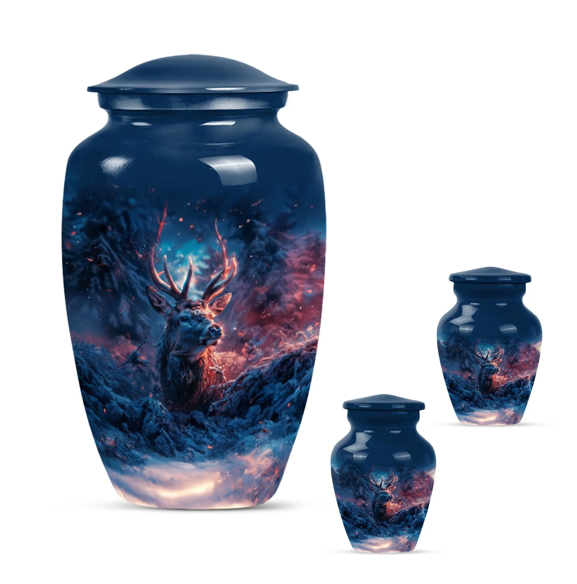 Deer Themed Cremation Urn - Commemoration for Cremation Rites