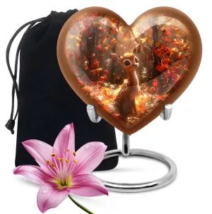 Deer Urn Serenity: Striking Memorial Human Urn for Ashes