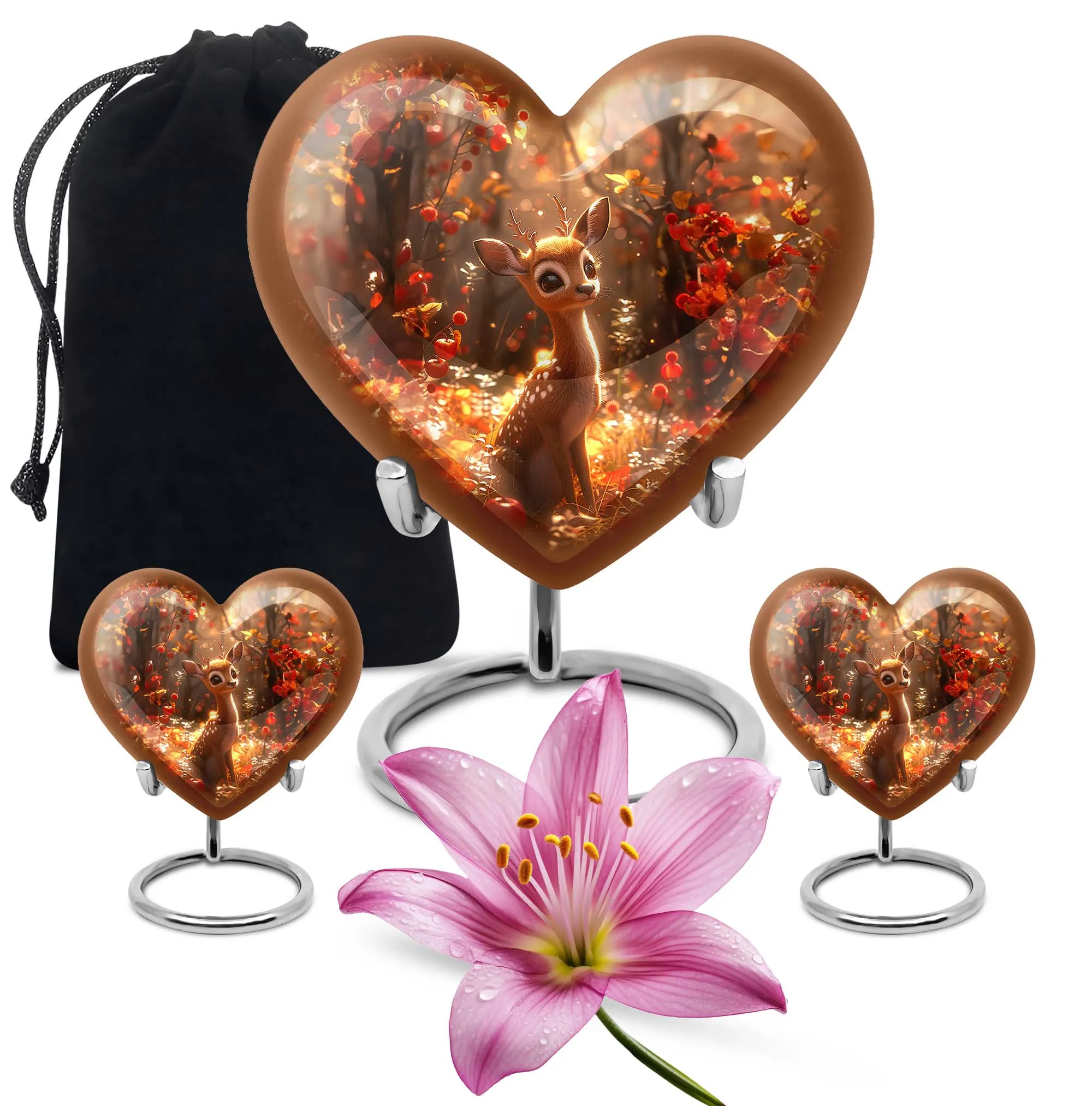 Deer Urn Serenity: Striking Memorial Human Urn for Ashes