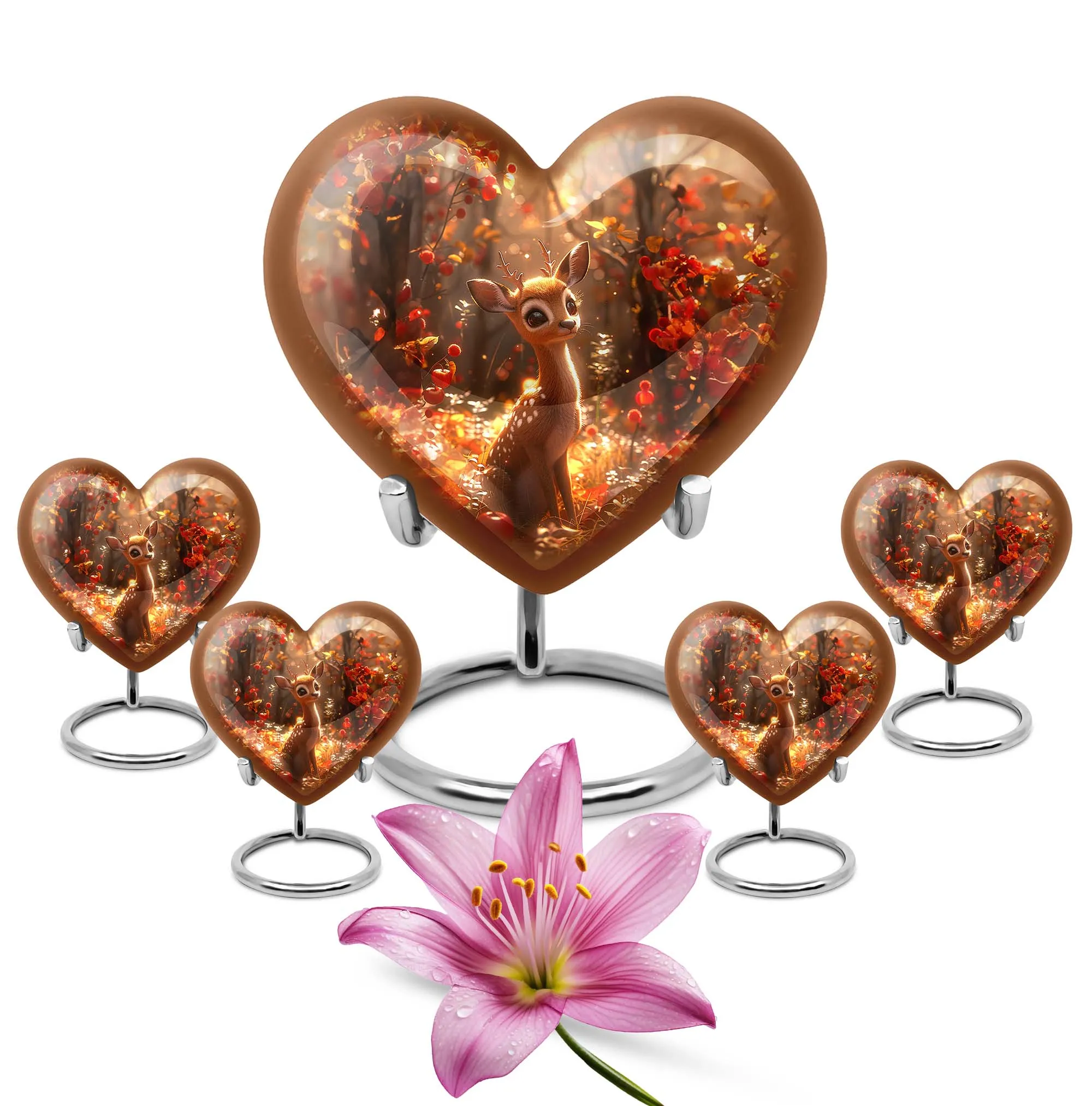 Deer Urn Serenity: Striking Memorial Human Urn for Ashes