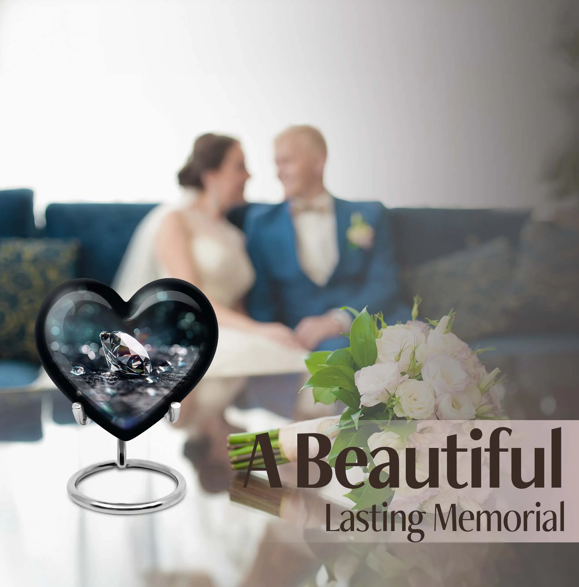 Diamond Adore, A Unique Heart-designed Cremation Urn