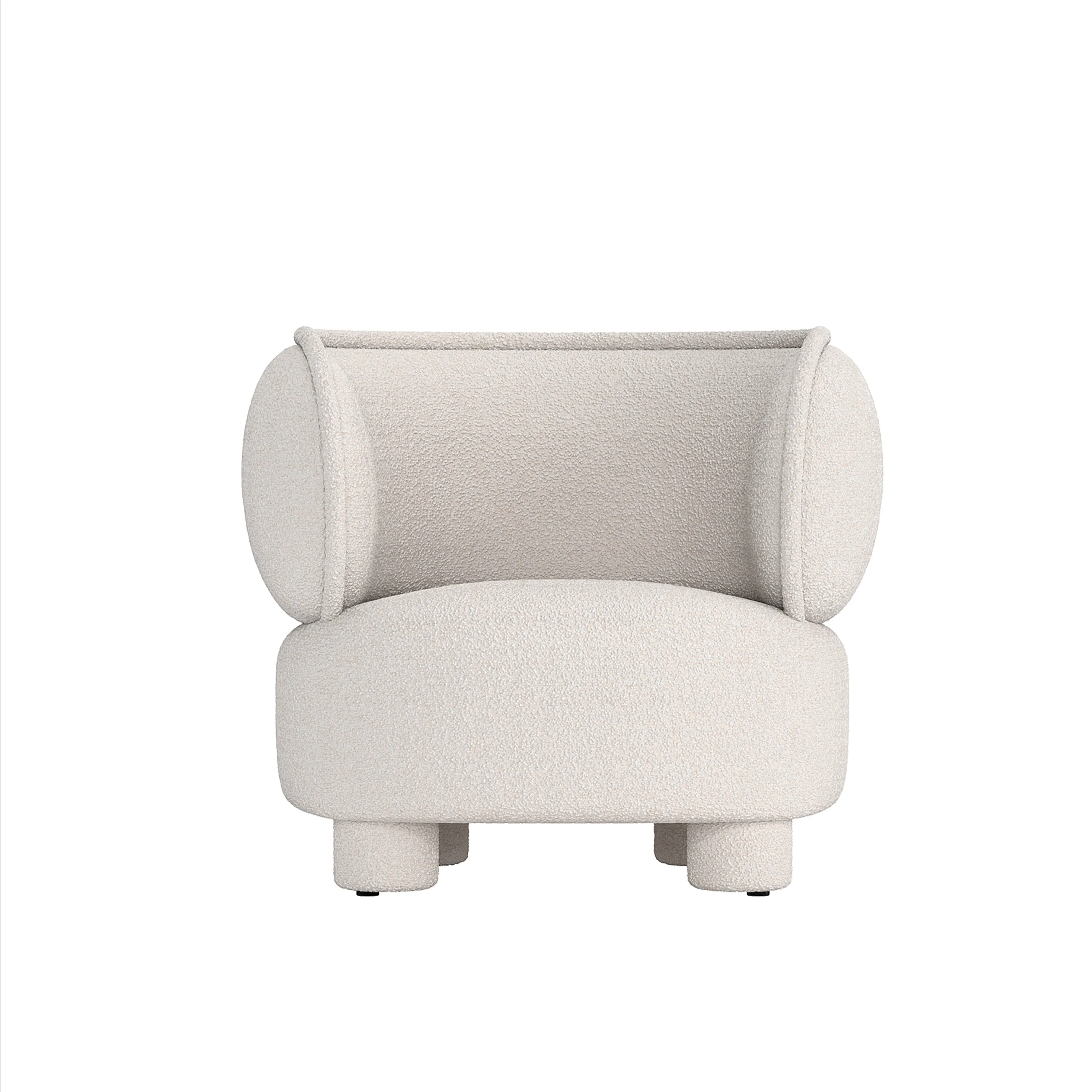 Ding Lounge Chair - Maya Cream Boucle