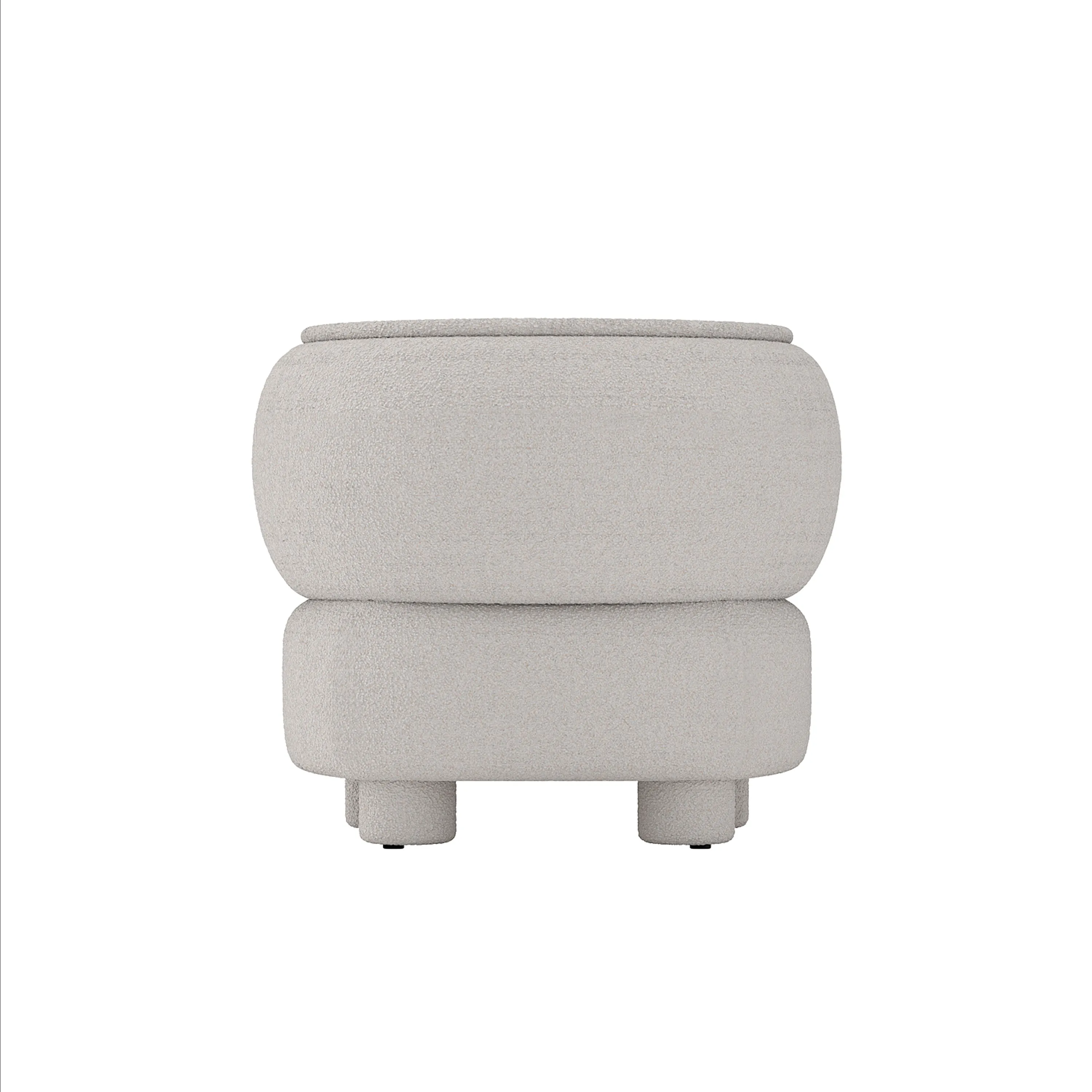 Ding Lounge Chair - Maya Cream Boucle