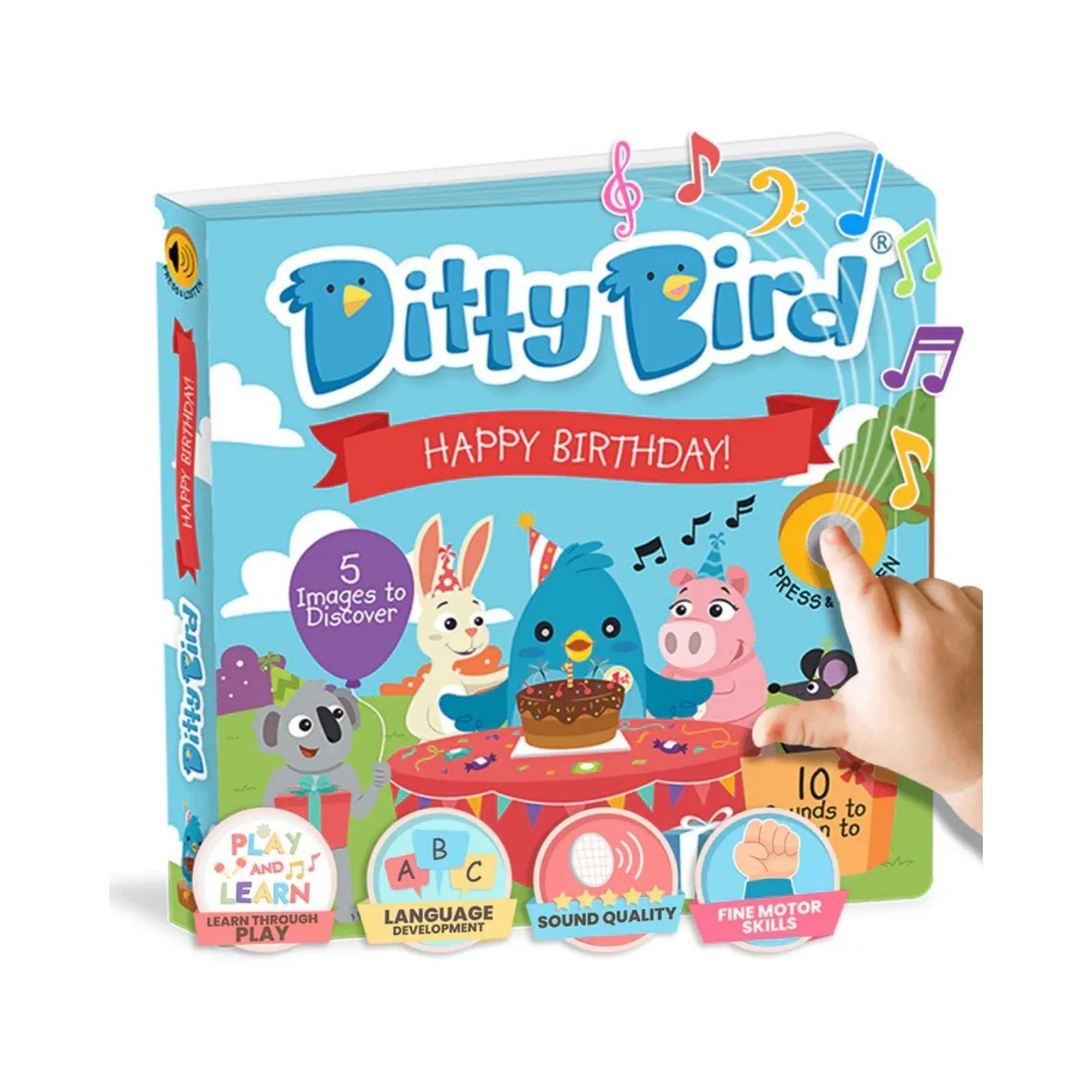 Ditty Bird Happy Birthday Book