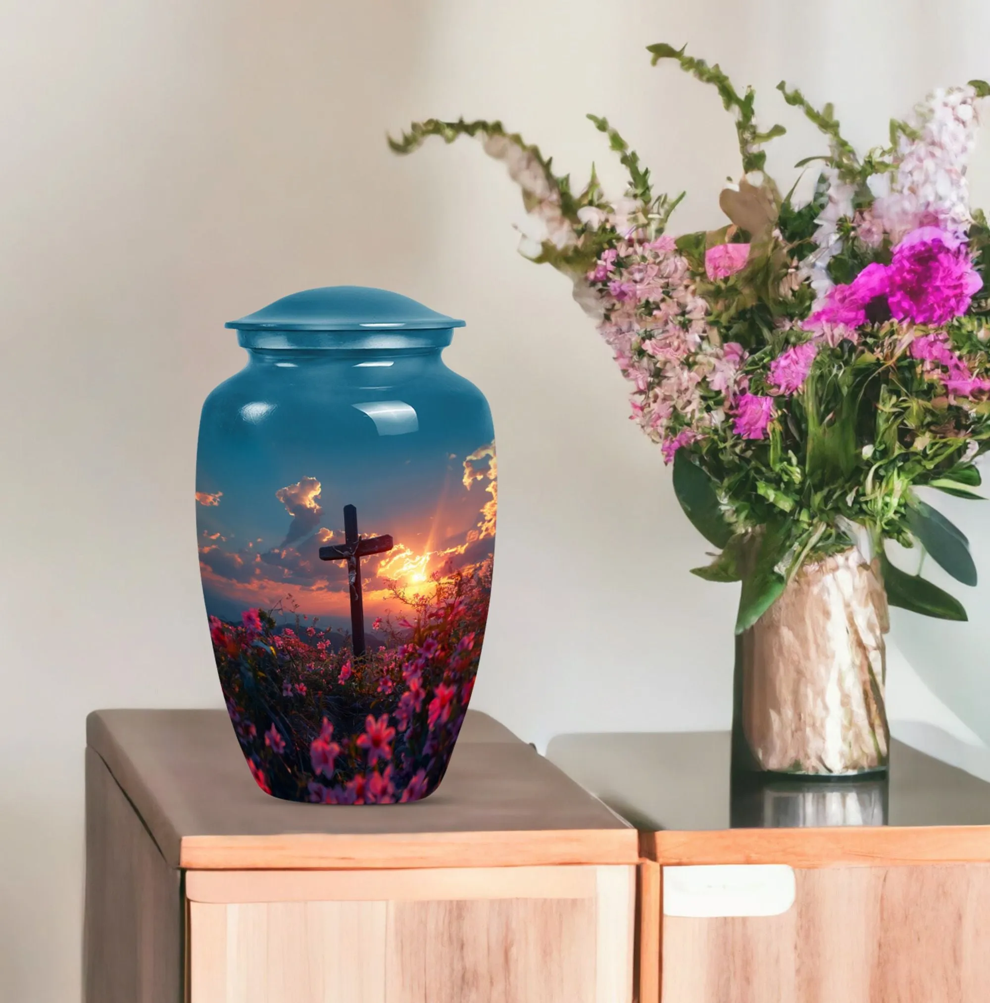 Divine Cross Urn & Memorable Funeral Ash Sanctuary