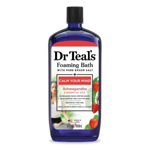 Dr Teal's Foaming Bath with Pure Epsom Salt Calm Your Mind with Ashwagandha. 34 oz