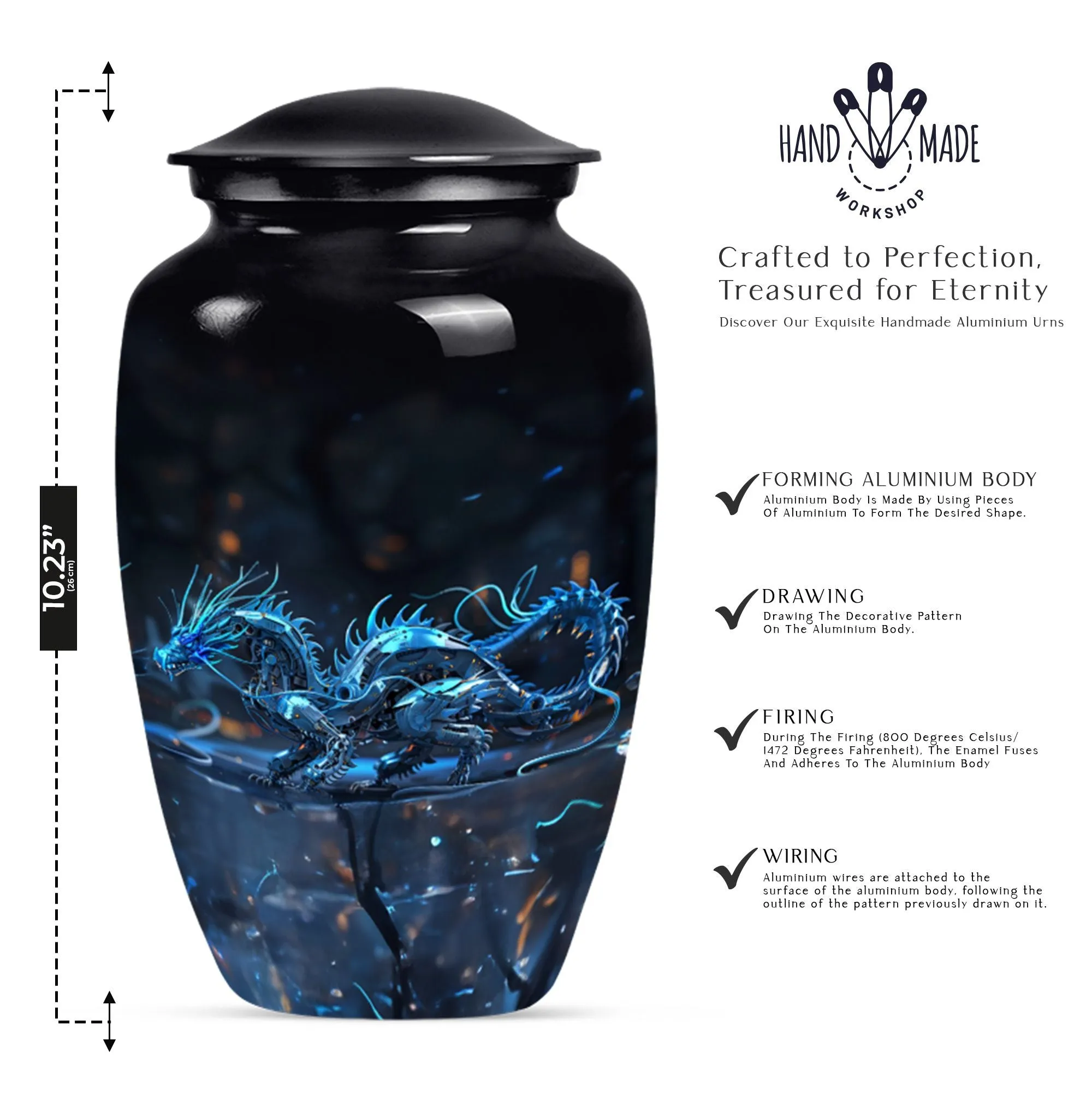 Dragon Embrace: Timeless Cremation Urn for Cherished Memories