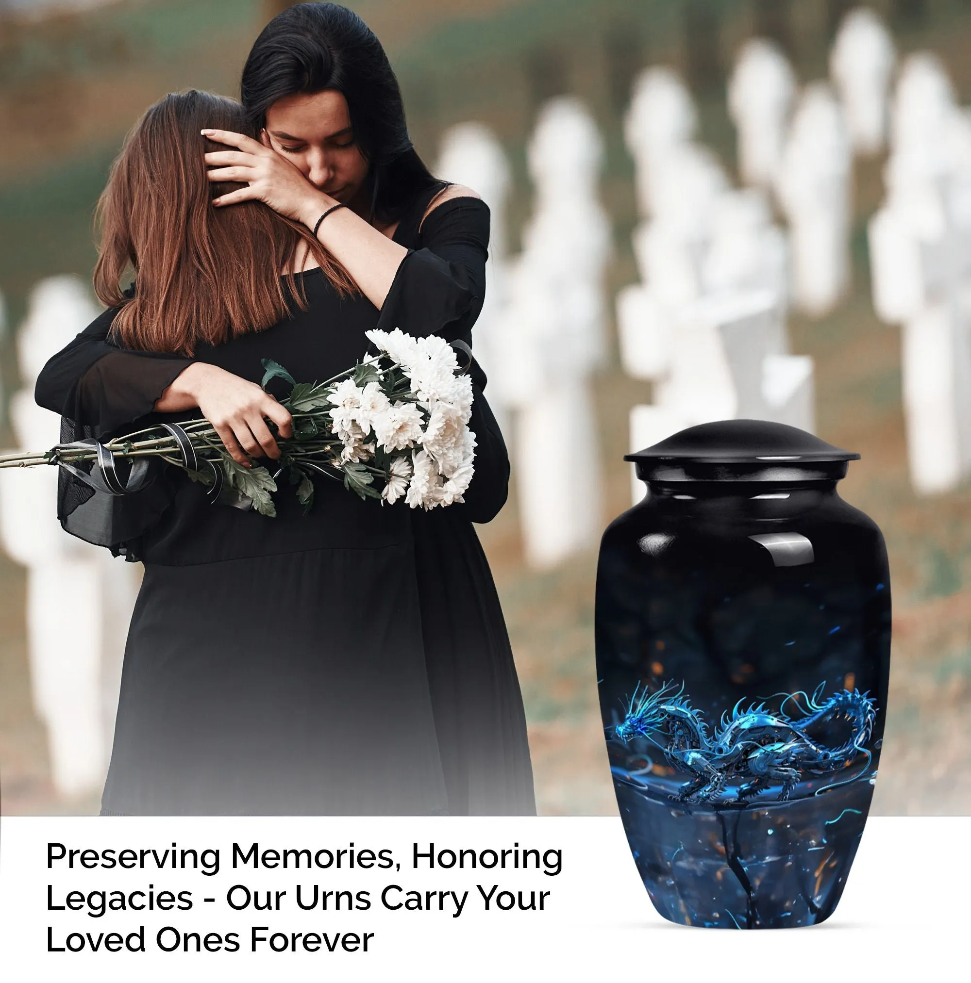 Dragon Embrace: Timeless Cremation Urn for Cherished Memories
