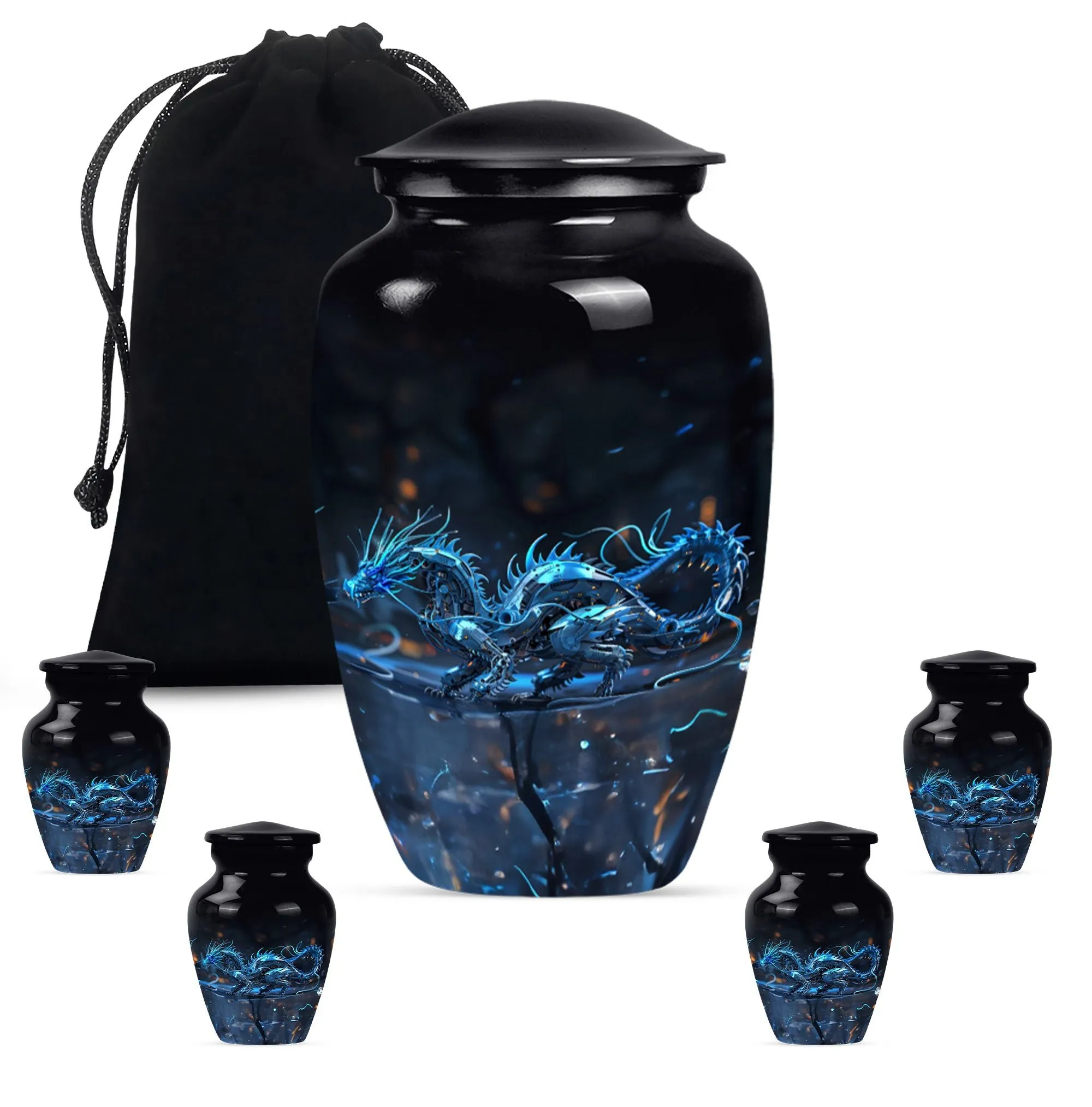 Dragon Embrace: Timeless Cremation Urn for Cherished Memories