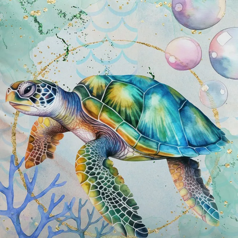 Dreamy Sea Turtle  Hooded Towel