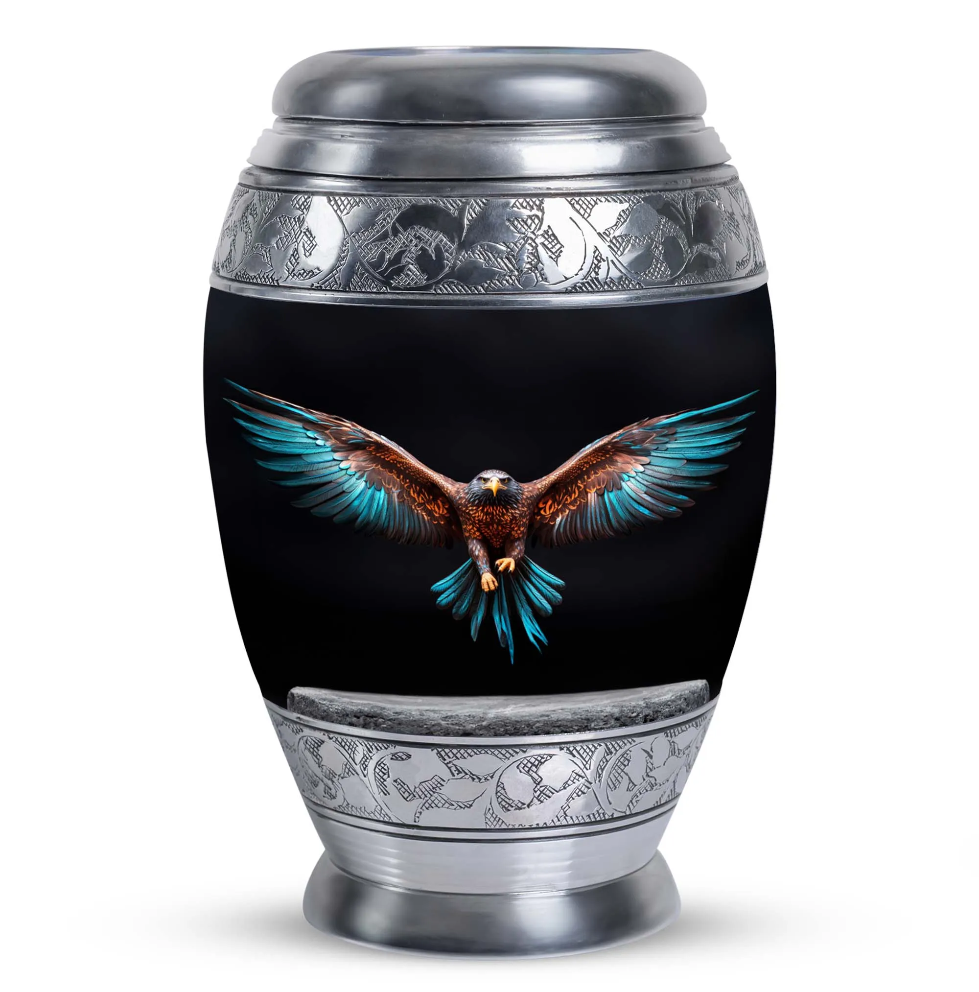 Eagle Embrace: Soaring Wing Cremation Keepsake Urn