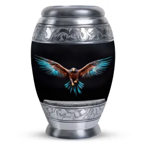 Eagle Embrace: Soaring Wing Cremation Keepsake Urn