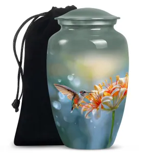 Elegant Hummingbird Eternity - Memorial Cremation Burial Urn
