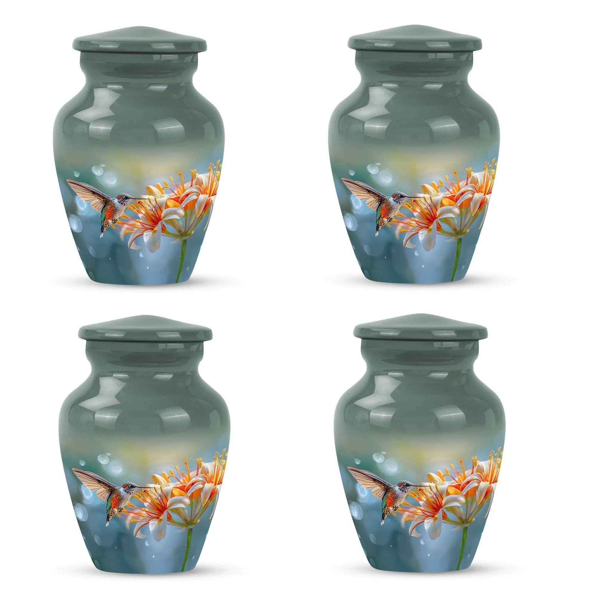 Elegant Hummingbird Eternity - Memorial Cremation Burial Urn
