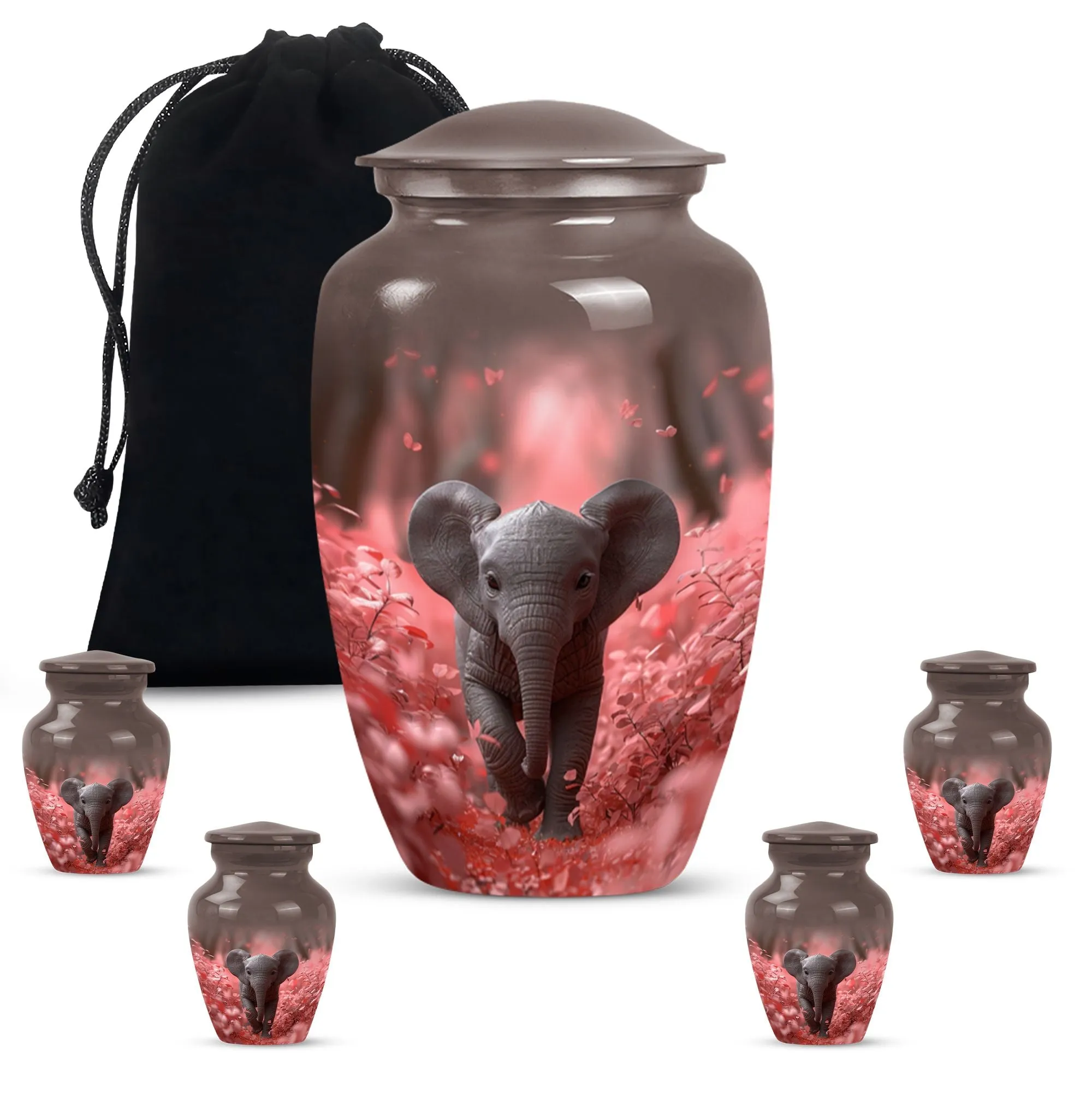 Elephant Cherished Memories Cremation Keepsake for Lasting Legacy