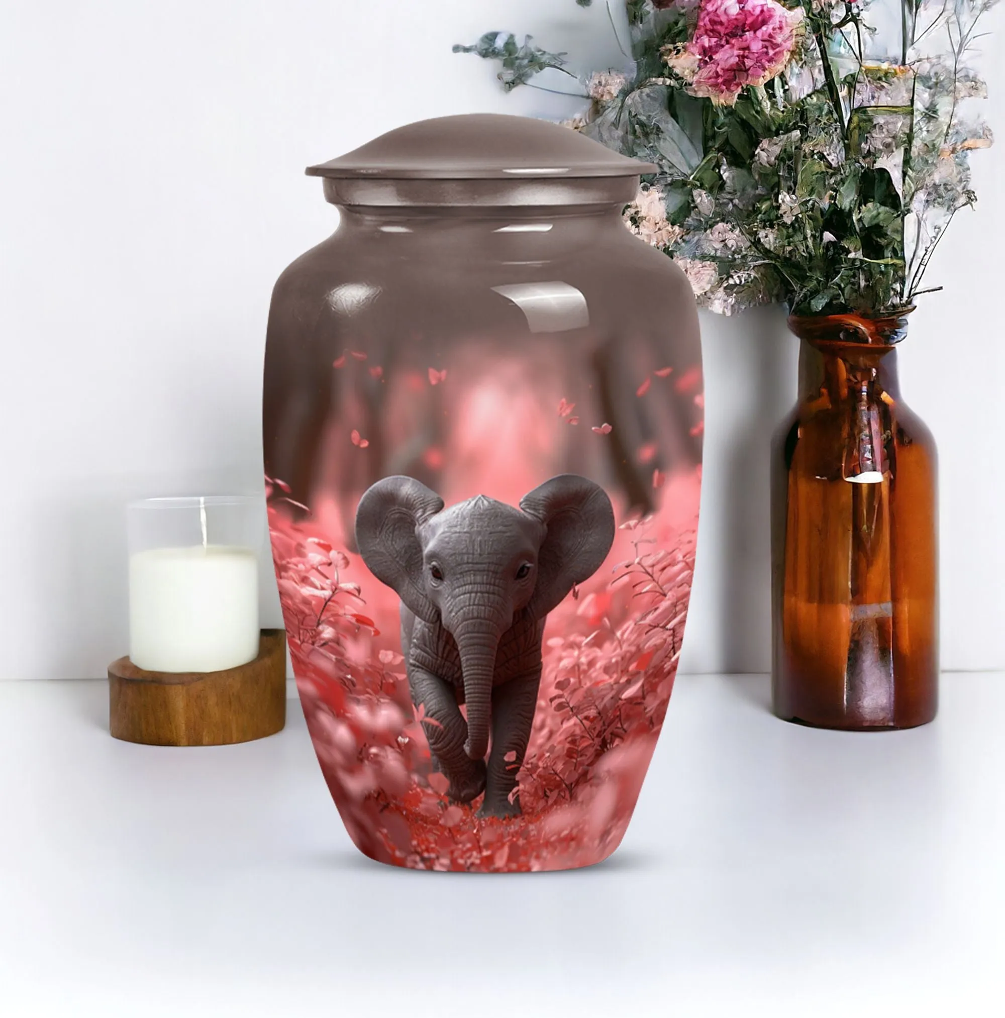 Elephant Cherished Memories Cremation Keepsake for Lasting Legacy
