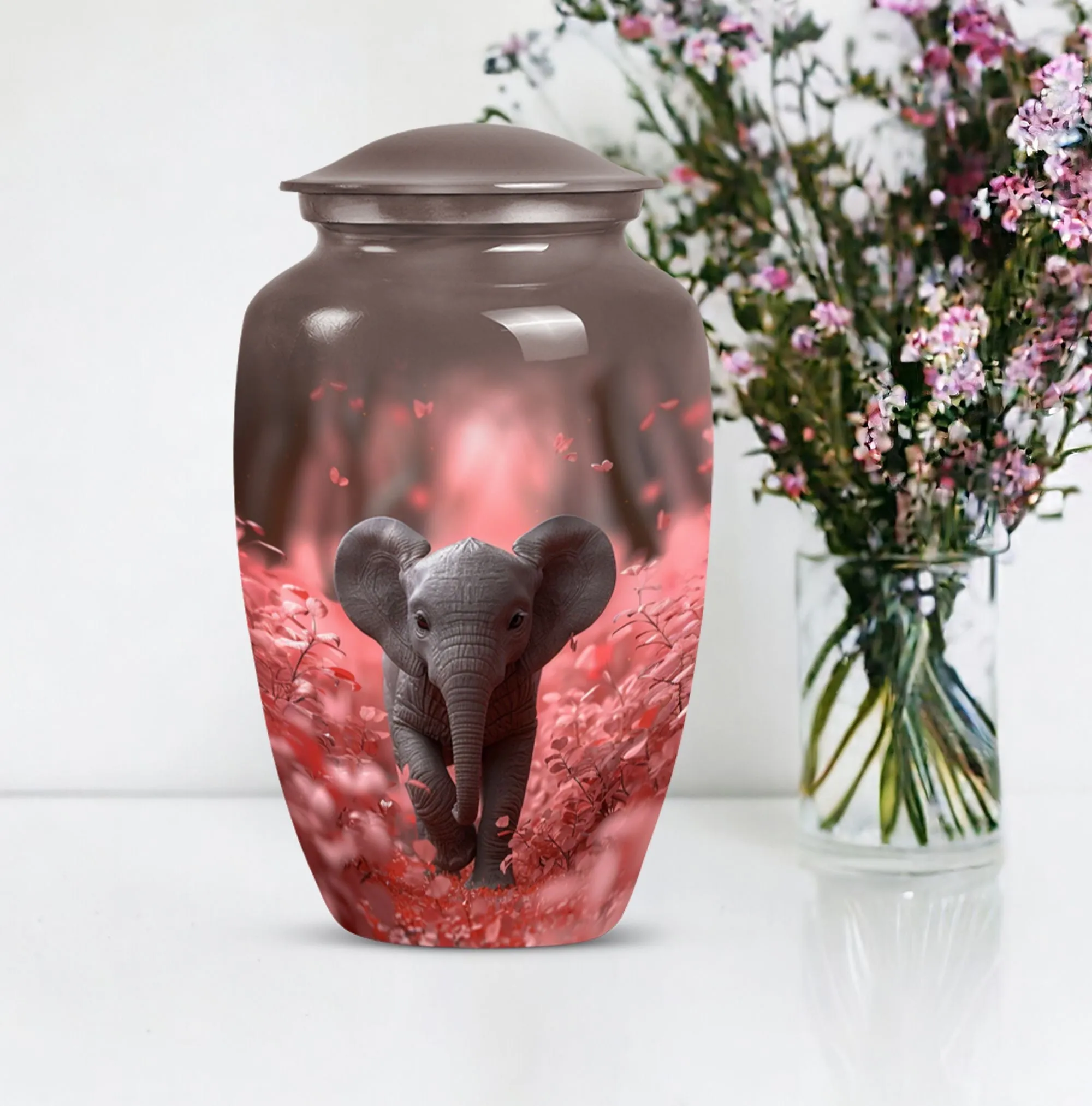 Elephant Cherished Memories Cremation Keepsake for Lasting Legacy