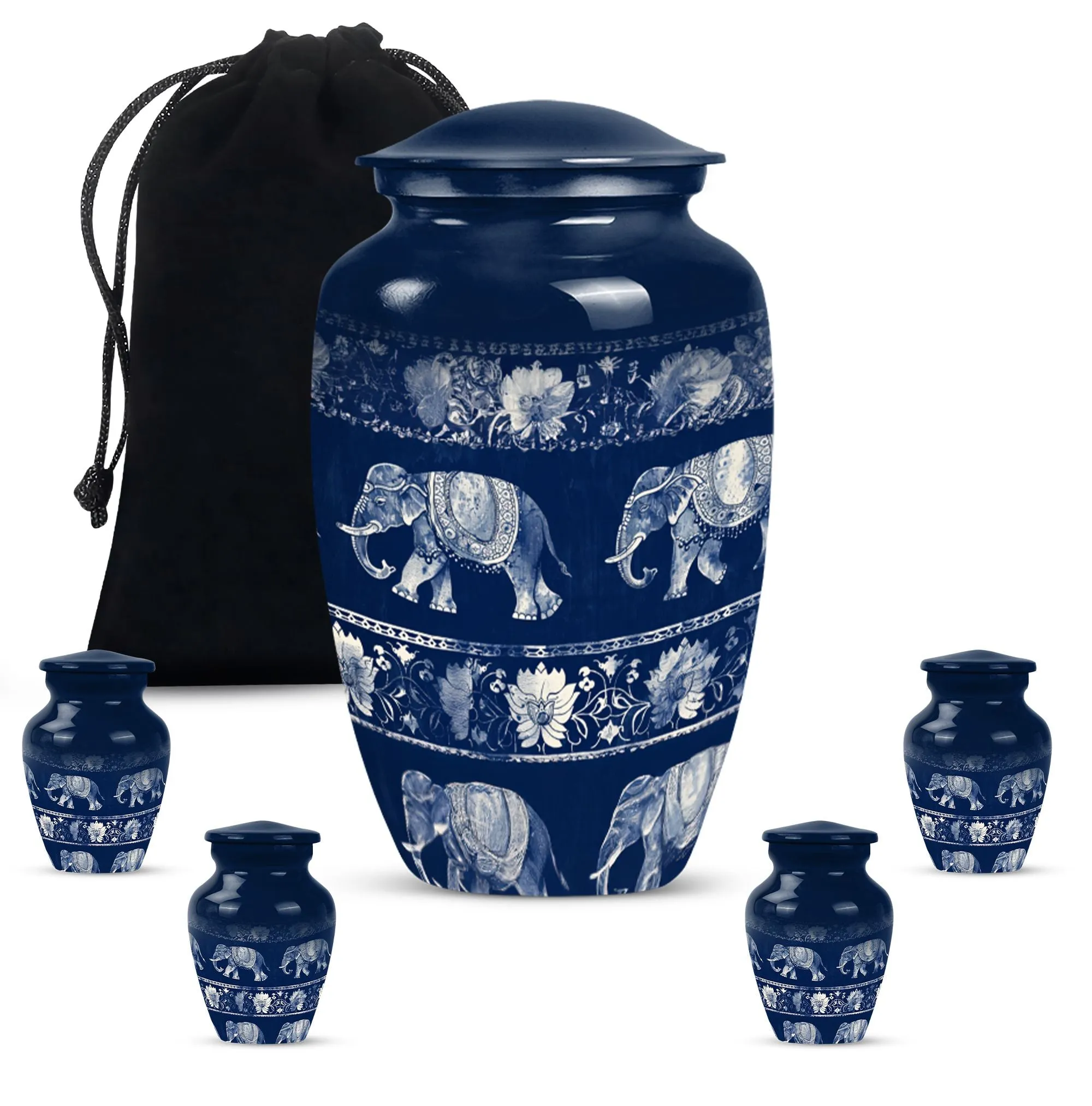 Elephant Family Memorial Urn, Sublime Resting Place