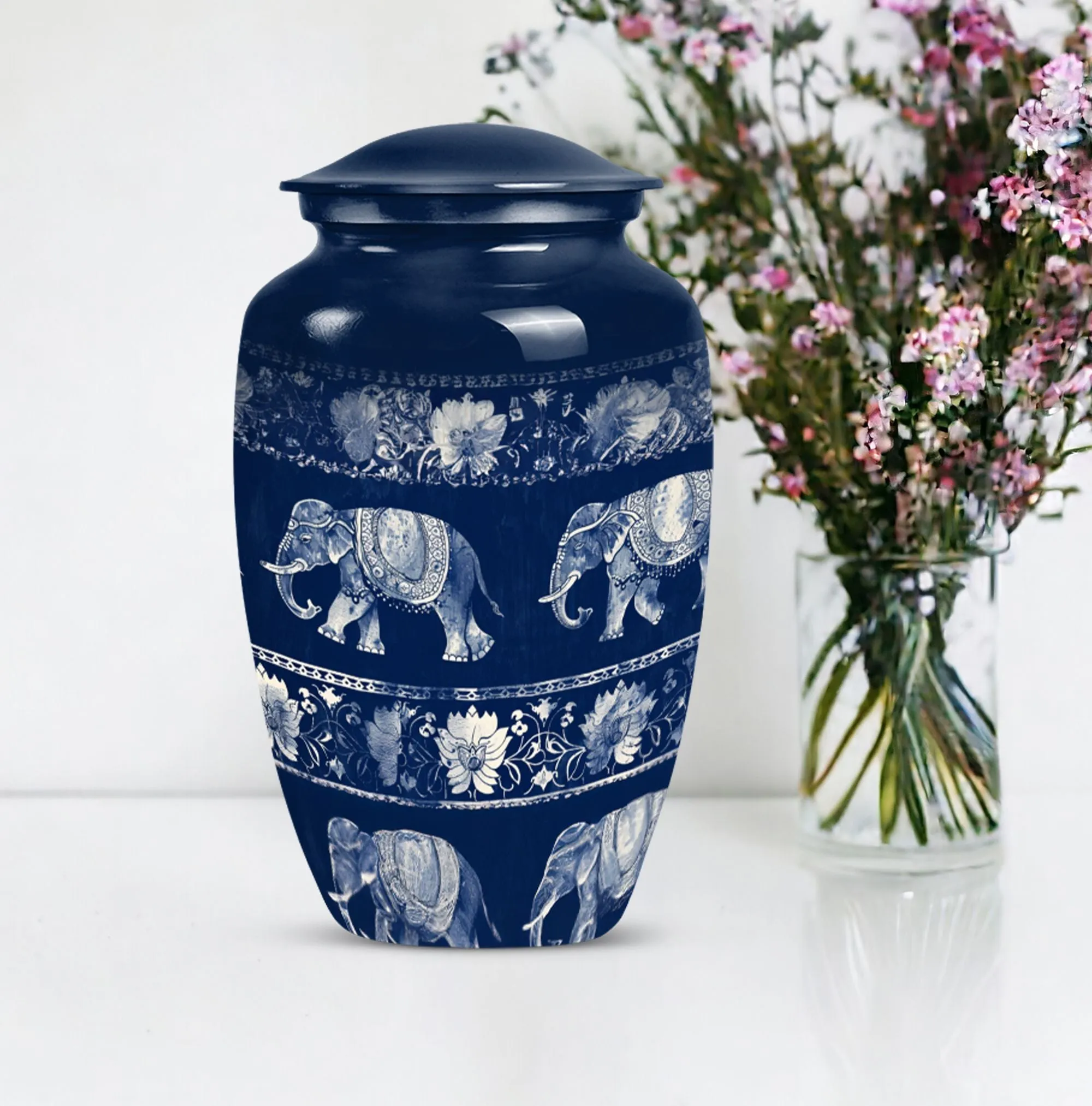 Elephant Family Memorial Urn, Sublime Resting Place