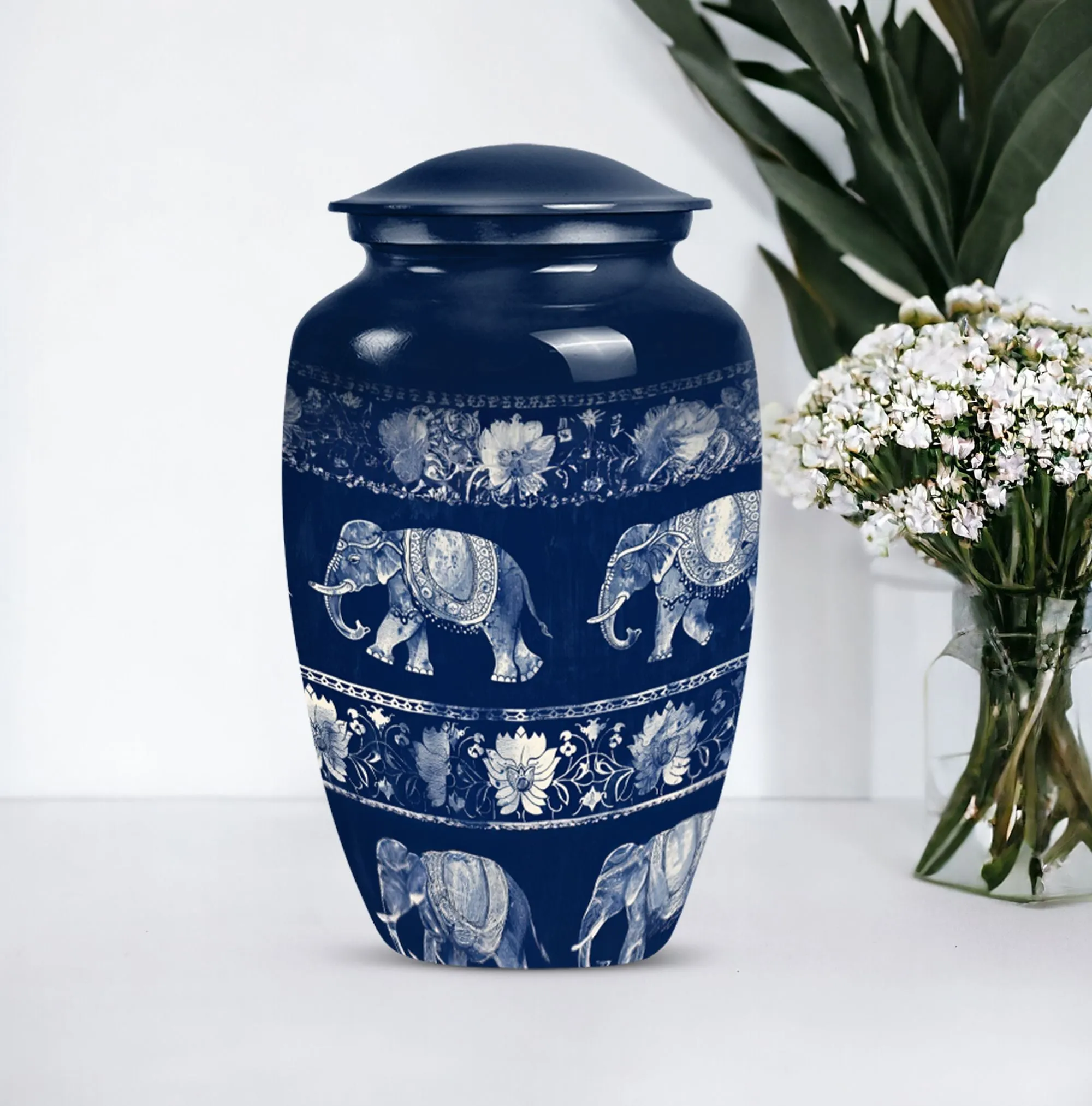 Elephant Family Memorial Urn, Sublime Resting Place
