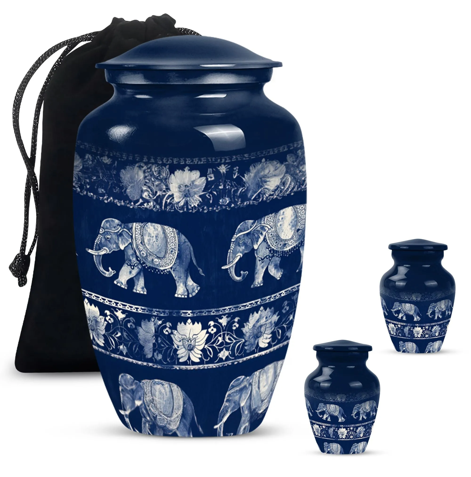 Elephant Family Memorial Urn, Sublime Resting Place
