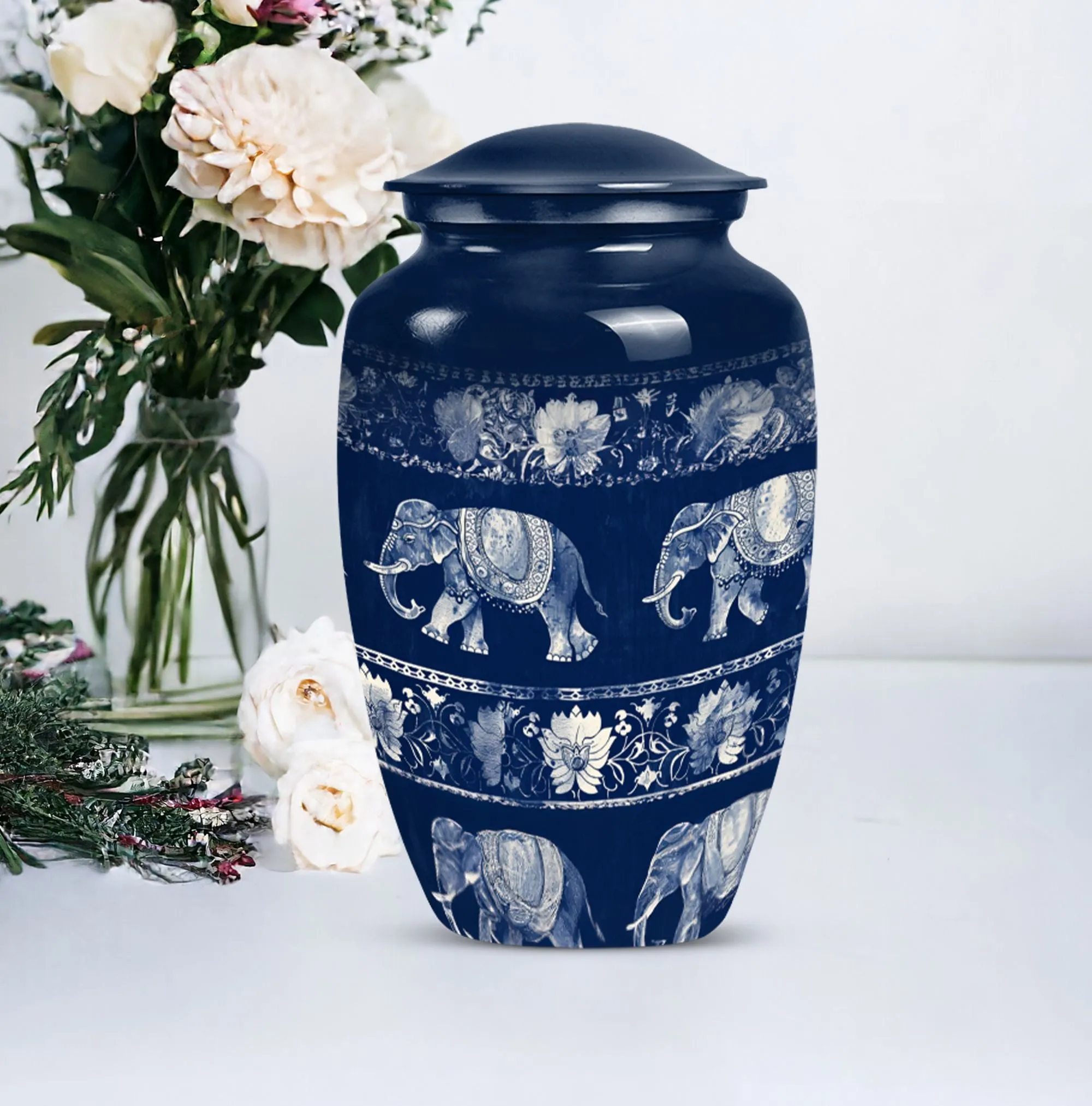 Elephant Family Memorial Urn, Sublime Resting Place