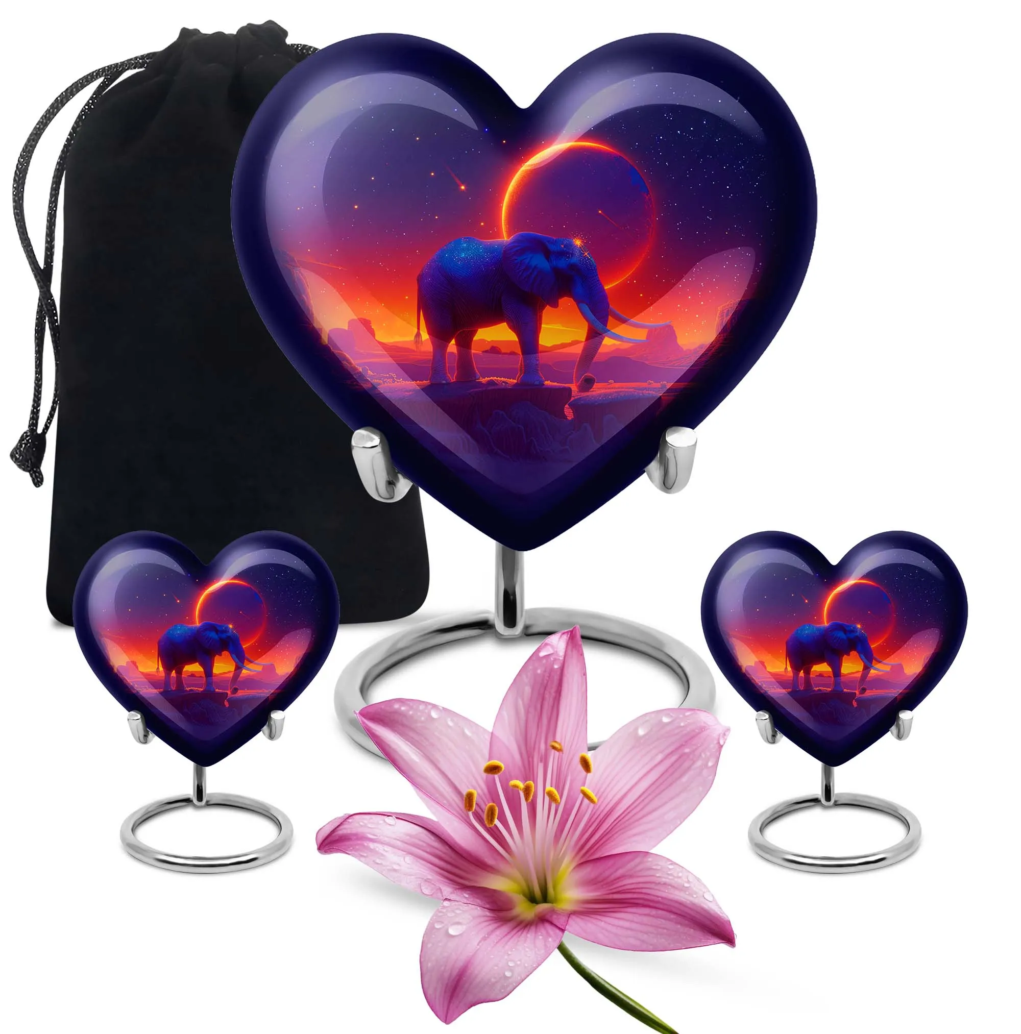 Elephant Memorial Keepsake for Cherished Adults, A Dignified Tribute