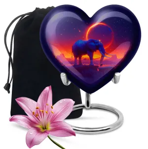 Elephant Memorial Keepsake for Cherished Adults, A Dignified Tribute