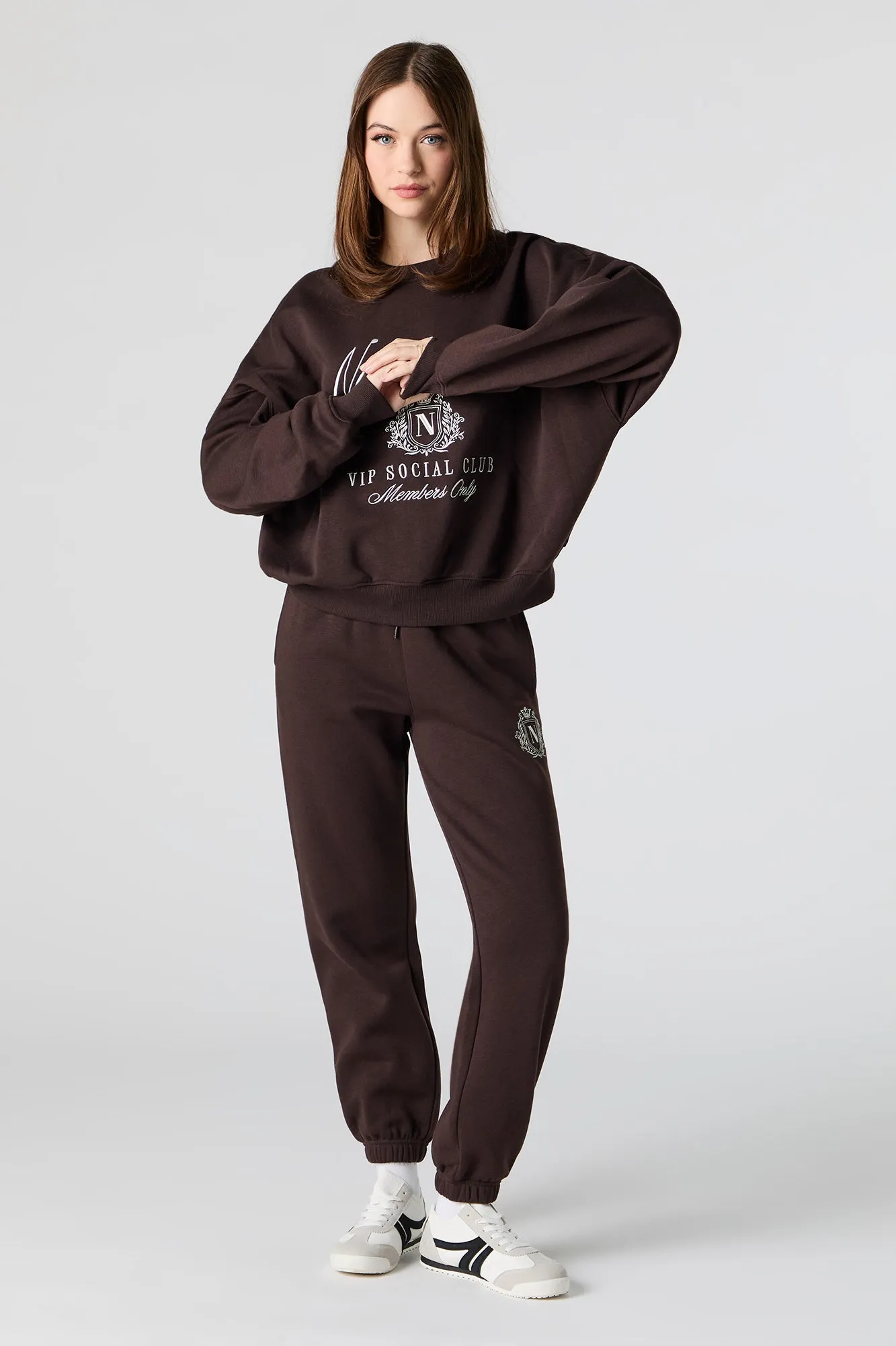 Embroidered Fleece Jogger