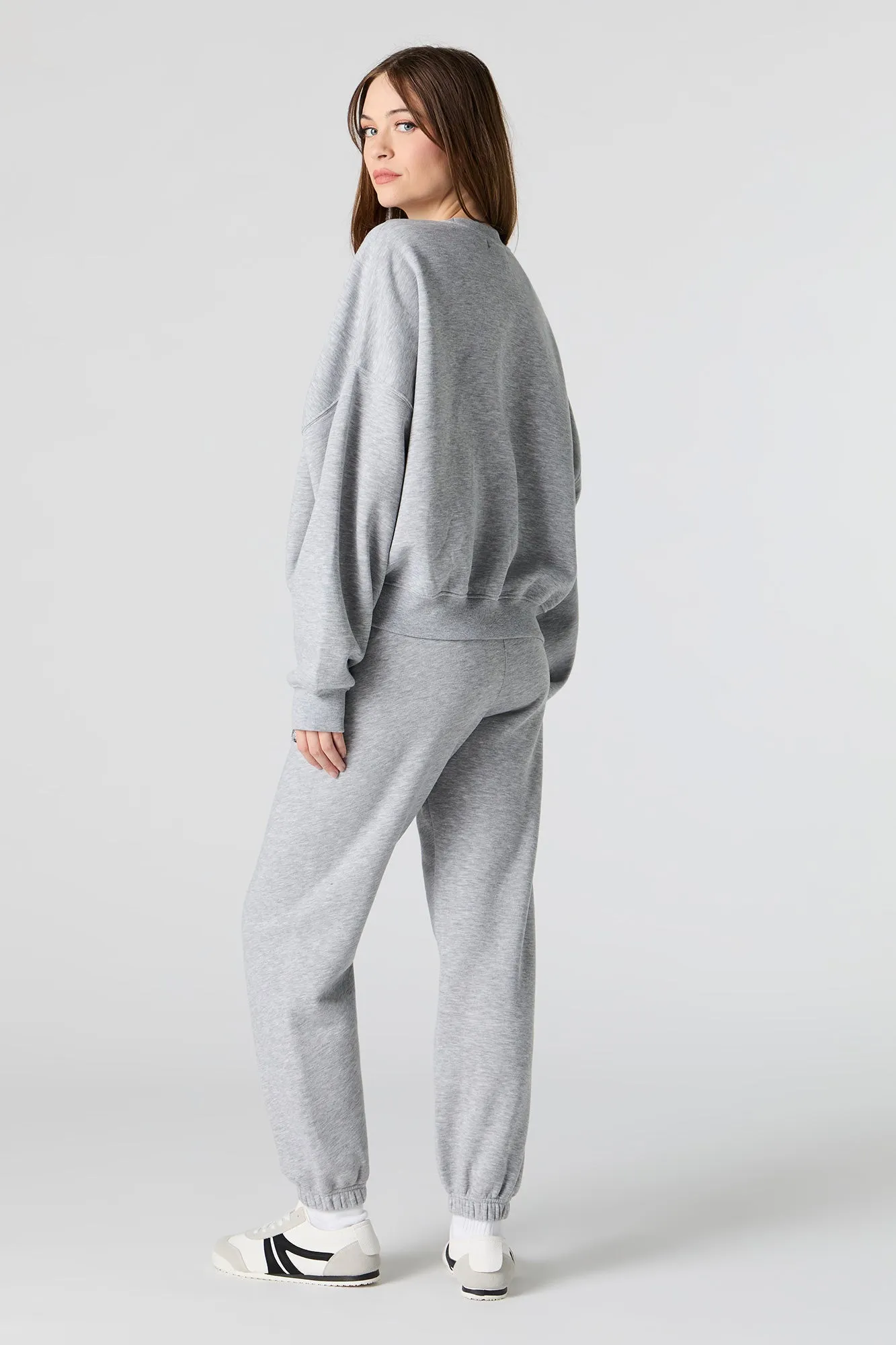 Embroidered Fleece Jogger