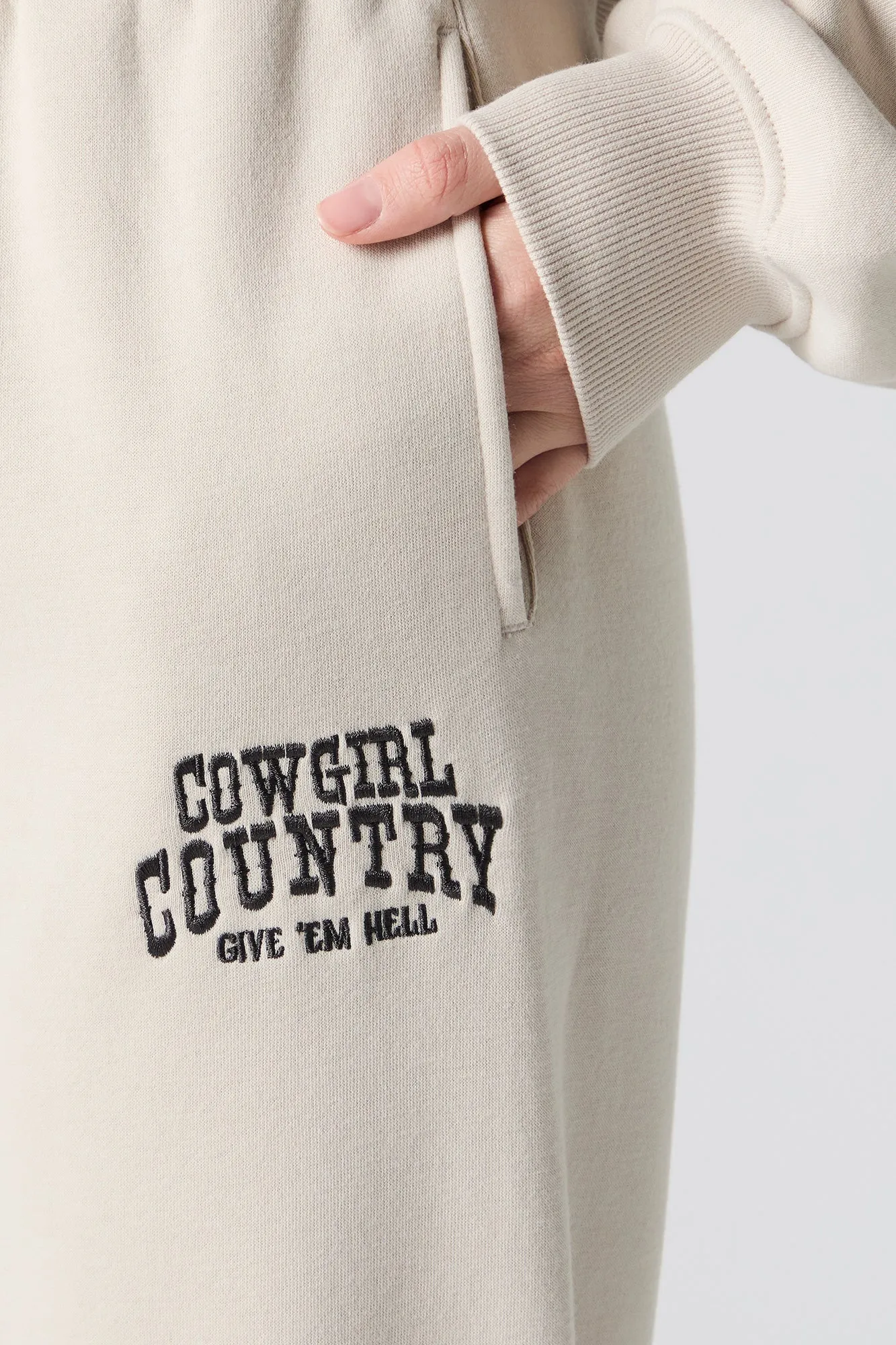 Embroidered Fleece Jogger
