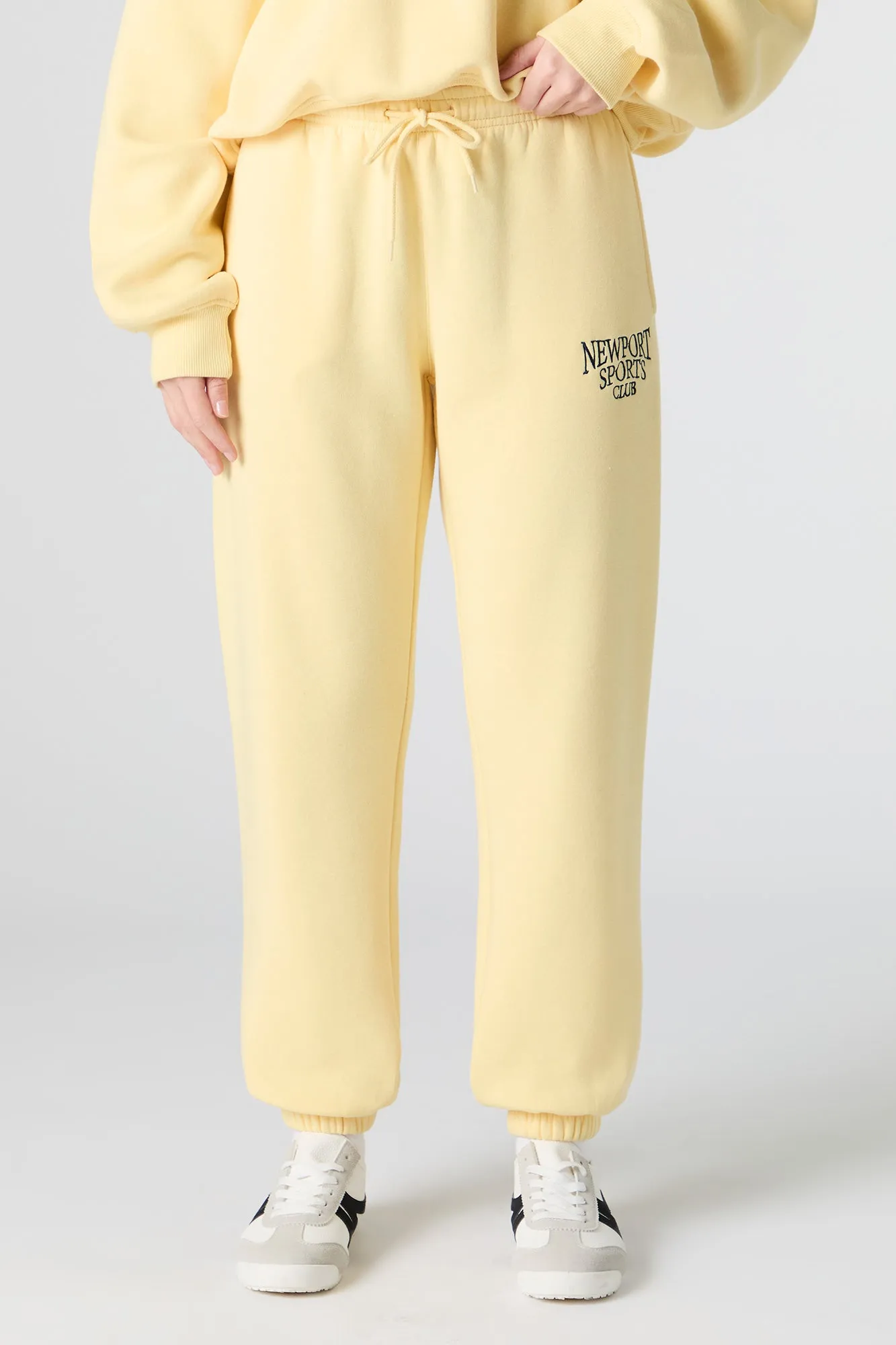 Embroidered Fleece Jogger